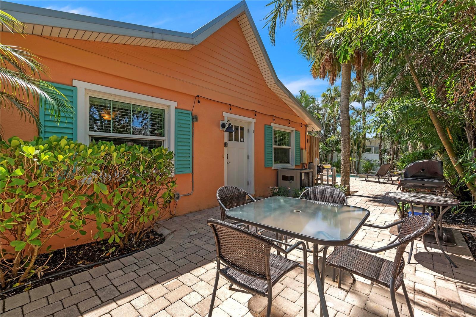 One-of-a-kind Holmes Beach retreat just minutes from the sand! This completely renovated 1-bedroom, 1-bath home offers everything you need in the perfect beach getaway or income-producing property. Thoughtfully updated throughout, the home features hurricane-impact windows and doors, solid wood cabinetry, stainless steel appliances, tile flooring, and granite countertops. Offered turnkey furnished with a stylish coastal décor, it’s truly move-in or rental ready.Step outside to your private outdoor oasis featuring a large heated free-form pool, spacious patio ideal for entertaining, custom outdoor lighting, and an outdoor shower with rain head—perfect after a day at the beach. Located just two blocks from popular shops and restaurants and only a five-minute walk to the Gulf beaches, this prime island location delivers the best of Anna Maria Island living.Whether you’re seeking a personal island retreat or a strong investment opportunity, this property shines with projected rental income up to $50,000 annually. Don’t miss this rare chance to own a turnkey beach home in the heart of Holmes Beach.