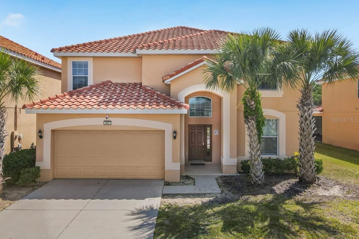 Well maintained and tastefully decorated 6 BED / 6 BATH HOME IN AVIANA RESORT – ONLY 20 MINUTES FROM WALT DISNEY WORLD! Welcome to your fully furnished 2,876 sq ft dream vacation home or full-time residence! This spacious Queen Palm model offers 6 bedrooms and 5 bathrooms, with an open-concept layout, soaring ceilings, a formal dining room, and expansive living spaces designed for both relaxation and entertaining. The chef’s kitchen features granite countertops, abundant cabinetry, a pantry, and a breakfast nook overlooking your private screened-in pool and spa—ideal for enjoying the Florida sunshine all year round. The main-level master suite offers a luxurious spa-style bathroom, and there's a convenient powder room for guests. Upstairs features three en-suite bedrooms with private baths and generous closets, plus two twin bedrooms with a shared full bath—providing ample space for large families or group vacations. Located in the highly desirable, gated Aviana Resort, residents and guests enjoy access to a premium clubhouse, zero-entry pool, fitness center, playground, putting green, beach volleyball court, and a tranquil pond. This neighborhood is a proven income-producing property with strong short-term rental performance—perfect for investors looking for a fully turnkey opportunity just minutes from Walt Disney World and other Orlando attractions. HOA dues include 24-hour gated security, cable, and internet for stress-free ownership. Whether you're buying for personal use, a vacation getaway, or rental income, this stunning home checks all the boxes.