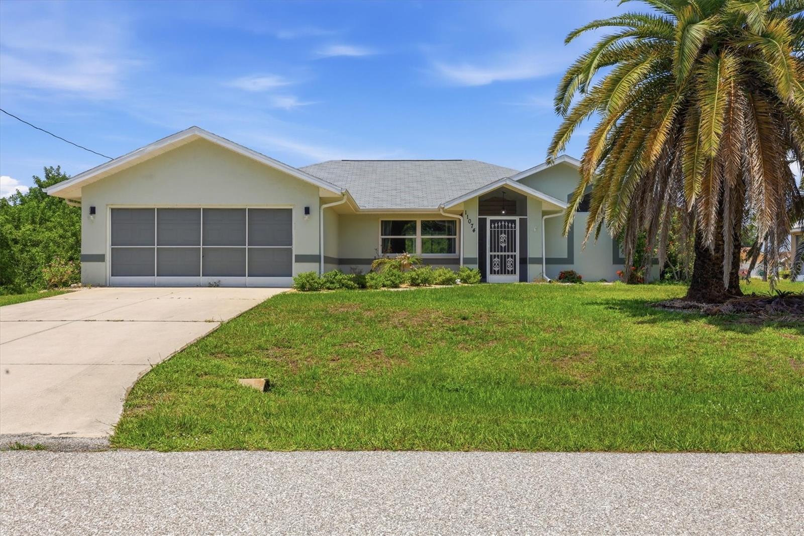 Under contract-accepting backup offers. X500 FLOOD ZONE | NO HOA | DOUBLE LOT | HEATED POOL | IMPACT WINDOWS Welcome to your perfect Florida retreat in the heart of Englewood! This beautifully remodeled 3-bedroom, 2-bath home sits on a spacious double lot on a quiet street just approximately 7 miles from Englewood Beach. Light, bright, and designed for comfortable coastal living, this home has been thoughtfully updated with major improvements including 12 new impact windows, an interior electrical panel replacement, new tile flooring, updated lighting throughout, a new water heater, and a new Wi-Fi-enabled well pump for the sprinkler system. Whether you're searching for a winter getaway, full-time residence, or income-producing investment property, this home checks all the boxes and has even been successfully used periodically as an Airbnb. Inside, the open and inviting layout features pocket sliders from both the living room and breakfast nook, seamlessly blending indoor and outdoor living while opening to the heated pool and spacious lanai area. The kitchen showcases matching granite countertops that continue into both bathrooms, a farmhouse sink, and stainless-steel appliances, while the breakfast nook offers flexible space ideal for a sitting area, home office, or additional entertaining area. The spacious primary suite features dual sinks, a walk-in shower, separate water closet, and his-and-her closets, with one closet offering a lockable owner's storage area—perfect for seasonal residents or short-term rental use. Step outside and embrace the Florida lifestyle with a heated pool, accordion shutters surrounding the pool area, and a screened front lanai perfect for enjoying morning coffee or evening breezes. The screened garage doors create an ideal workshop, hobby space, or additional outdoor living area while maintaining airflow and comfort. A storage shed provides extra room for lawn equipment and seasonal items. With NO HOA, plenty of room to spread out on the oversized double lot, and a peaceful location close to beaches, shopping, dining, boating, and all that Englewood has to offer, this move-in-ready property delivers flexibility, privacy, and coastal living at its finest.