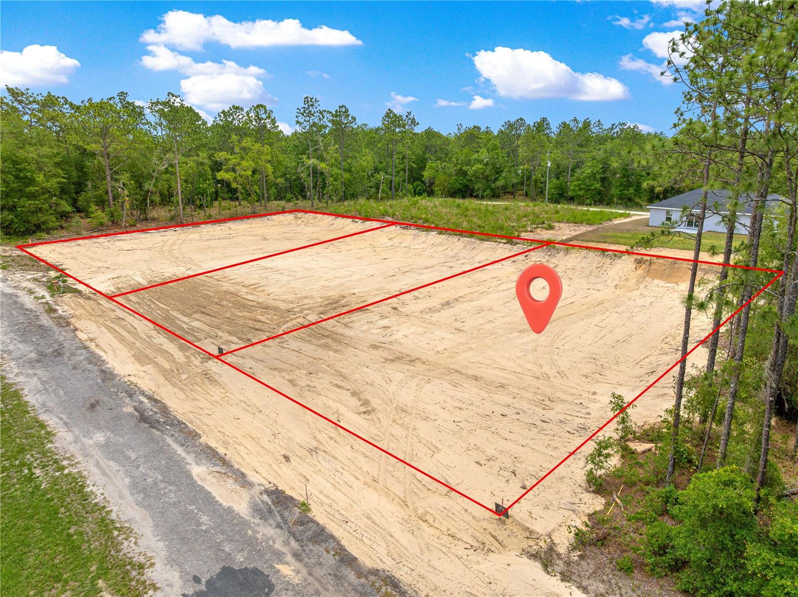 Build your dream home on this 0.23-acre lot in Rainbow Park, Ocala, FL! This homesite has been cleared & leveled, helping reduce site preparation costs, READY TO BUILD! and electric service is available at the front of the property for added convenience saving you time and expenses during the build process. Located just a short distance off a paved road, you'll enjoy easy access while still maintaining a peaceful setting. Whether you're looking to build now or hold as an investment, this lot presents a great opportunity in one of Ocala's growing areas.