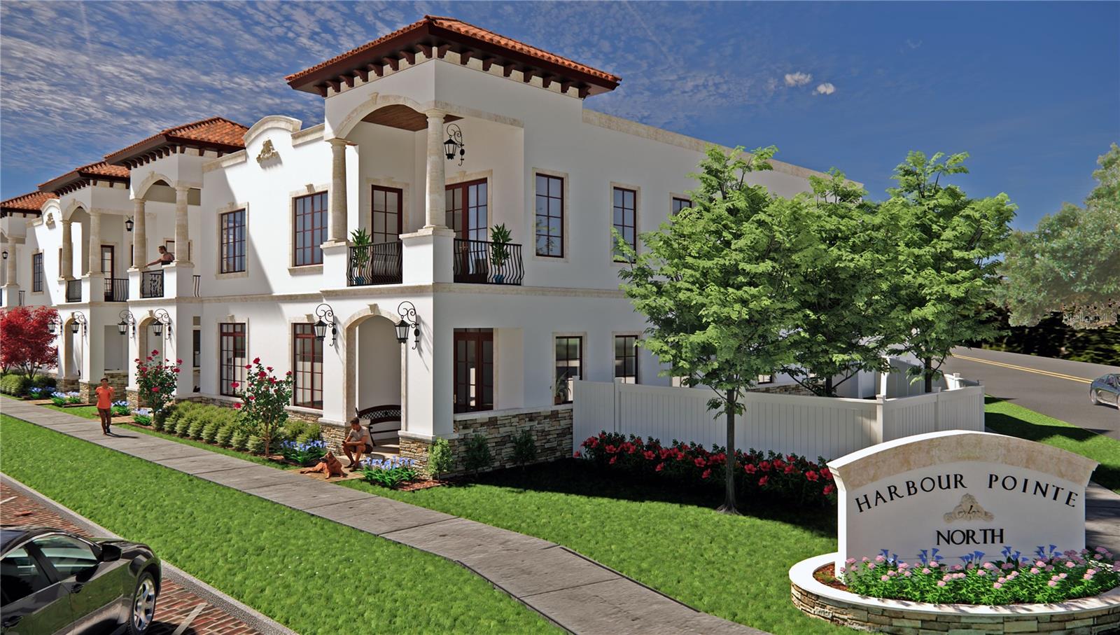Pre-Construction. To be built. Harbour Pointe North is finally here! This new construction development in Safety Harbor is where urban luxury meets small town charm. 12 two-story and three-story townhomes will adorn a vacant parcel with stunning modern mediterranean architecture, right across from the world renowned Safety Harbor Resort & Spa. First floor offers an open concept kitchen, dining room and family room, great for relaxing and entertaining. Formal living room, powder room and bedroom with private bath are also on the first floor. Laundry, master suite and two more bedrooms all with private baths, occupy the second floor. State of the art finishes and specifications include concrete block construction from slab to roof, 2 and 3 car attached garage, hurricane windows and doors, 8' interior solid core doors, elevator, walk in closets with built ins, high end appliances and much more. It's all maintenance free so you will have plenty of time to enjoy your free, three year Safety Harbor Resort & Spa membership for all of the amenities you will need and love. Plenty of dining, shopping and entertainment will be just steps away from your front door on Main Street and at the Safety Harbor Marina Pier and Park. Just a short drive will take you to downtown Tampa and award winning Clearwater Beach. This one checks all the boxes, not just a unique home but an amazing lifestyle! Images are computer generated renderings of final project upon completion. Images shown are artist conceptual renderings used for illustration and reference purposes only and do not necessary reflect exact finishes and fixtures of final project upon completion.