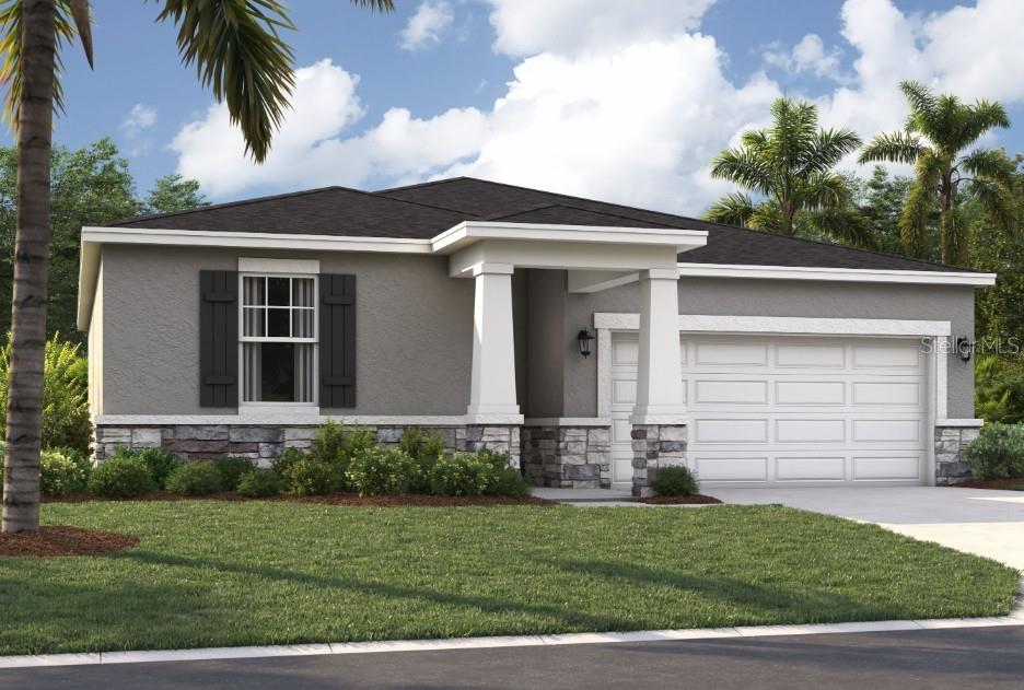 Virtually Staged. Pre-Construction. To be built. Stanley Martin presents affordable single-family homes at the Village at Windsor Reserve in Eagle Lake, Florida: an ideal combination of affordable living and an exceptional location near Highway 17, Lake McLeod, and Eagle Lake. Just four miles from vibrant downtown Winter Haven and a 15-minute drive from Legoland, this community offers easy access to Orlando attractions in less than an hour. Outdoor enthusiasts can enjoy options like boating, kayaking, and fishing on the Polk County Chain of Lakes. Featured in this community, the Juniper home seamlessly blends modern design with practical living. With four bedrooms, a well-appointed dual-sink bathroom, a large master suite, and an inviting open-concept kitchen and dining area, it focuses on comfort and convenience. Additionally, the home features a large garage and a covered outdoor lanai. Discover the perfect combination of affordability and style in this dream home.
Step inside the Quest single-family home, a thoughtfully designed residence that maximizes both comfort and efficiency. Spanning 1,350 square feet, the open floor plan seamlessly connects the kitchen, dining room, and great room, creating an inviting space perfect for family gatherings or entertaining guests. Sliding glass doors lead from the great room to a rear patio, ideal for outdoor grilling and enjoying the Florida sunshine. The primary suite, tucked away for privacy, features a large window that bathes the room in natural light, while the en-suite bathroom boasts a walk-in shower, dual vanity, and a spacious walk-in closet. Two additional bedrooms down the hall share a full bath, ensuring privacy for everyone while also being accessible for guests. With three elevation options available for this value-packed home, the Quest offers ample opportunities for personalization to suit your style. The home includes two garage spaces, providing convenience and additional storage. This is more than just a house; it’s a place where memories will be made and cherished. Don’t miss out on this incredible opportunity to own a beautiful home in a vibrant community. Contact us today to schedule an appointment and take the first step toward making this dream a reality. Your new life awaits! *Photos are from a similar home.