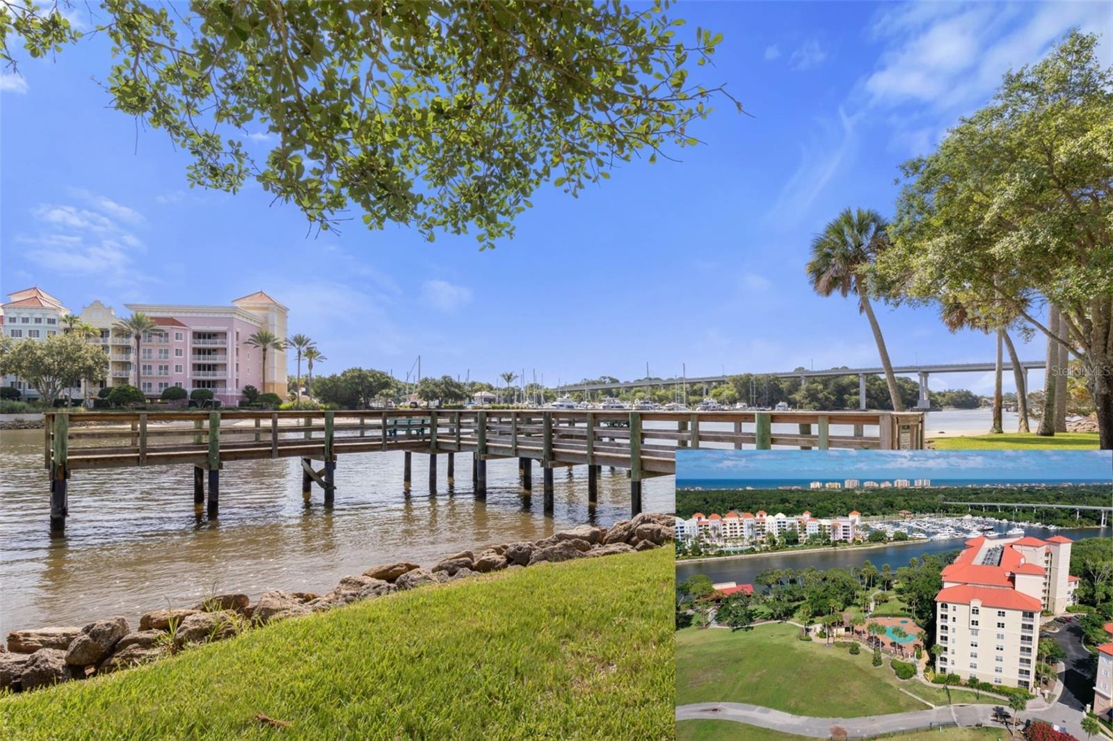 RARE FIRST-FLOOR INTRACOASTAL GEM  --  Experience effortless waterfront living in this beautifully maintained 3-bedroom, 2-bath condominium overlooking the Intracoastal Waterway. Rarely available, this large desirable ground-floor residence offers the convenience and feel of a single-family home with walk-out access to beautifully manicured grounds, the community dock, and the scenic St. Joe Walkway.

From the moment you step through the spacious foyer, your eyes are immediately drawn to the breathtaking views of the Intracoastal Waterway—the true focal point of this exceptional home. Watch dolphins play, boats cruise by, and enjoy the picturesque views of the local marinas from the comfort of your living room or expansive screened lanai.

The open-concept floor plan is designed for both comfortable everyday living and effortless entertaining. Fresh interior paint and brand-new carpeting in all three bedrooms make this home truly move-in ready. Rich wood cabinetry throughout the home is complemented by beautiful granite countertops, creating a timeless and elegant finish in both the kitchen and bathrooms.

The spacious primary suite offers a relaxing retreat with an amazing view, a luxurious ensuite bath featuring a soaking tub, separate walk-in shower, and an oversized walk-in closet.

One of the home's most desirable features is the expansive screened lanai, where you can relax while enjoying the peaceful waterfront setting and step directly onto the beautifully landscaped grounds. From your back door, take an easy stroll to the community dock or along the scenic St. Joe Walkway while soaking in Florida's natural beauty.

The convenience of first-floor living gives this residence the feel of a single-family home, with easy outdoor access and no elevators to navigate. Whether you're searching for a year-round residence or a relaxing waterfront retreat, this exceptional Intracoastal condo offers the perfect blend of luxury, comfort, convenience, and the coastal lifestyle you've been dreaming of. Convenient to restaurants, shopping, parks and Flagler County's pristine beaches!