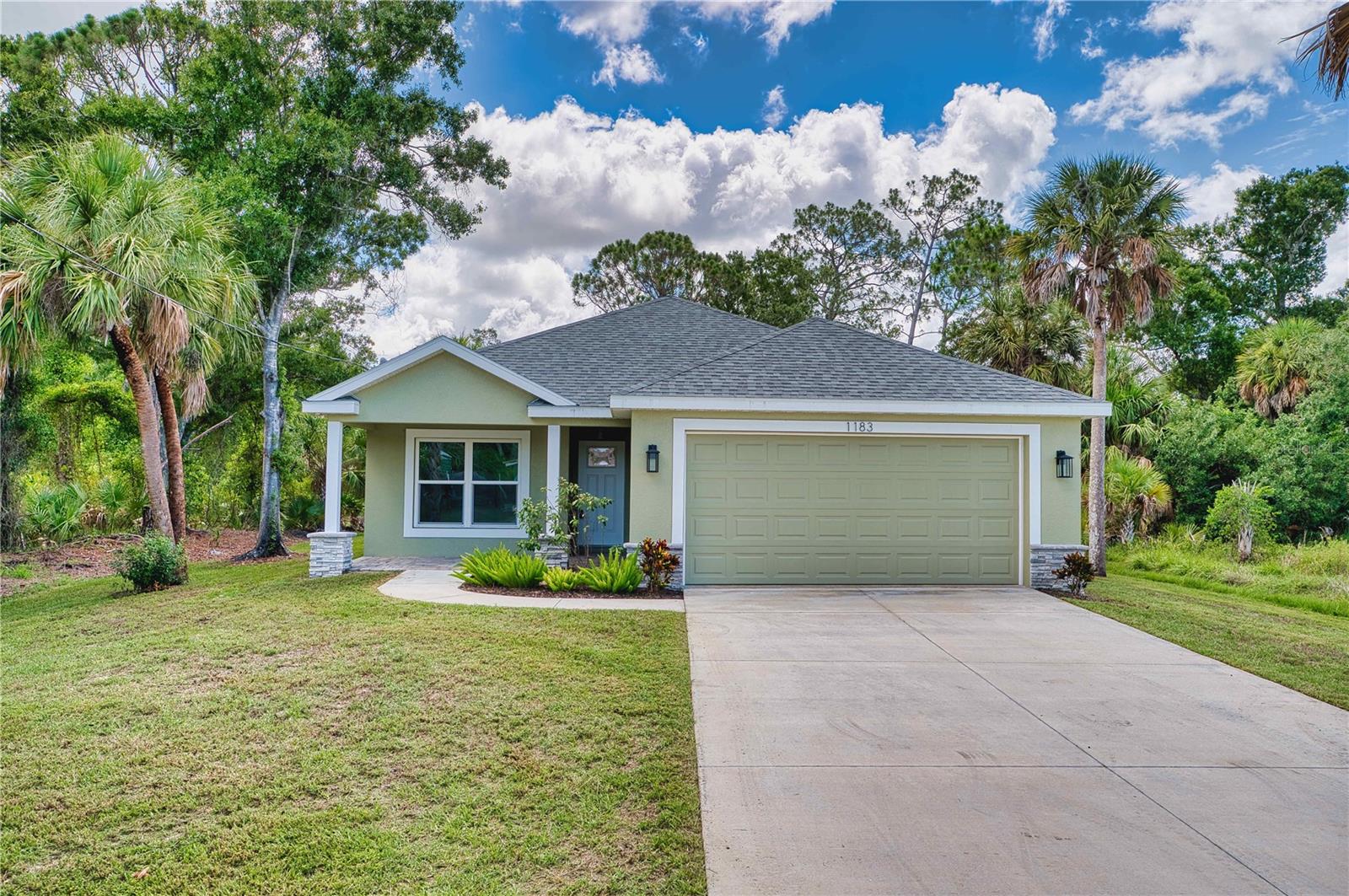 NEW CONSTRUCTION (2025) • NO HOA • NO CDD • NO FLOOD INSURANCE REQUIRED • MOVE-IN READY •
Exceptional Value! The builder has made a significant pricing adjustment, creating one of the best opportunities to own a brand-new home in Englewood without HOA fees, CDD fees, or flood insurance requirements.
Be the first to live in this beautifully crafted 2025 custom-built home, thoughtfully designed for today’s Florida lifestyle. Offering 3 bedrooms, 2 bathrooms, and a spacious 2-car garage, this move-in-ready residence combines quality construction, modern finishes, and an outstanding location just minutes from Gulf beaches, Historic Dearborn Street, shopping, dining, golf, boating, parks, and everything that makes Englewood one of Southwest Florida’s most desirable coastal communities.
Inside, you’ll find approximately 1,550 square feet of thoughtfully designed living space featuring an open-concept floor plan filled with natural light, luxury vinyl plank flooring, elegant coffered ceilings, recessed LED lighting, and hurricane-impact windows, doors, and garage door for added security, energy efficiency, and peace of mind.
The chef-inspired kitchen is the centerpiece of the home, showcasing granite countertops, soft-close cabinetry, stainless steel appliances, a spacious breakfast bar, walk-in pantry, and abundant workspace for everyday living and entertaining.
The private primary suite offers a relaxing retreat with a generous walk-in closet and a beautifully appointed ensuite bath featuring a large walk-in shower. Two additional bedrooms provide flexibility for guests, a home office, or family living.
Step outside to the covered rear lanai overlooking a private backyard setting—perfect for morning coffee, evening sunsets, or entertaining family and friends.
One of this home’s greatest advantages is what you won’t have to worry about: no HOA fees, no CDD fees, and no flood insurance requirement, helping keep long-term ownership costs lower while enjoying the benefits of brand-new construction. Public water and sewer are connected, and the home includes a one-year builder warranty for additional confidence and peace of mind.
Whether you’re searching for a full-time residence, seasonal retreat, or investment property, this home offers the rare opportunity to enjoy modern construction, quality craftsmanship, and outstanding value in an established Englewood neighborhood.
Don’t miss this exceptional opportunity to own a brand-new home at an incredible value. Schedule your private showing today.