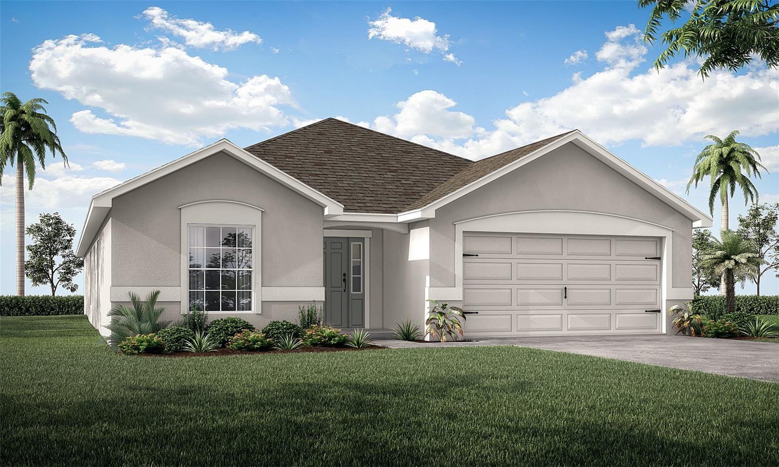 Under Construction. New construction home with 2005 square feet on one-story including 3 bedrooms plus a den, 2 baths, and an open living area. Enjoy an open kitchen with grey shaker-style cabinets, Silestone countertops, Samsung stainless steel appliances, a walk-in pantry, and a spacious island, fully open to the dining café and gathering room. The living area, laundry room, and baths include luxury wood vinyl plank flooring, with stain-resistant carpet in the bedrooms. Your owner's suite is complete with a walk-in wardrobe and a private en-suite bath with dual vanities, a tiled shower, and a closeted toilet. Plus, enjoy a covered lanai, 2-car garage, custom-fit window blinds, architectural shingles, energy-efficient insulation and windows, and a full builder warranty. 
***Please note - Virtual Tour showcases the home layout; colors and design options in actual home for sale may differ. Furnishings and décor do not convey!