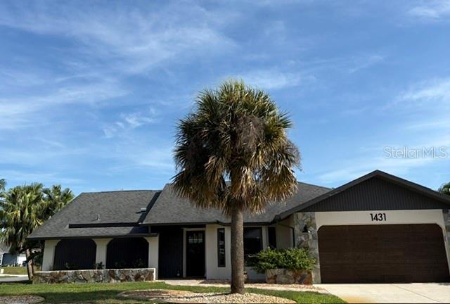 Beautifully renovated and completely turnkey 3 bed, 2 bath pool home located in desirable Gulf View Estates with very low HOA fees, no CDD fees, and situated in Flood Zone X for added peace of mind.
This tasteful modern renovation features soaring cathedral ceilings, a charming, beamed family room, smooth refinished ceilings throughout, all new lighting, fresh interior and exterior paint, brand new kitchen appliances, updated fixtures, new bedroom flooring, new front and garage doors, refreshed landscaping, and an HOA-approved fenced dog yard.
The open layout is perfect for entertaining, with the updated kitchen flowing into the spacious family-room and overlooking the recently re-screened pool enclosure and outdoor living area designed for easy Florida living. The primary suite features dual closets and a beautifully updated bath with soaking tub and walk-in shower, while the guest bath offers direct access to the pool area.
Additional highlights include a 2020 roof, new hot water heater, and irrigation system on well water for added savings.
Whether you’re searching for a full-time residence or the perfect Florida retreat, this one is a must-see.