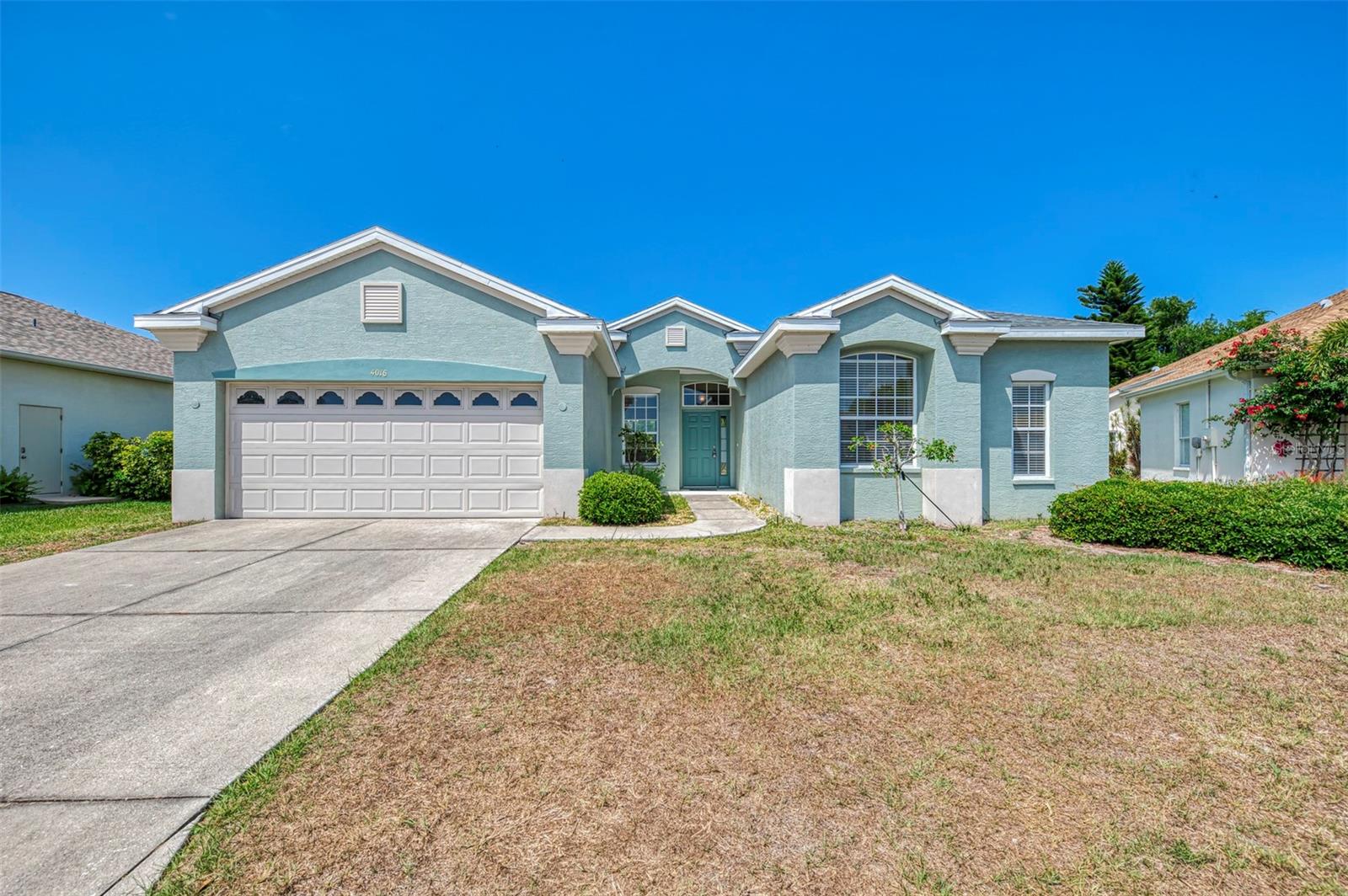DON'T MISS THIS ONE!! Your new 3 bedroom, 2 bath, 2 car garage home is ready for your finishing touches and is located in the well established Venice neighborhood of Woodmere Lakes!! This property features a NEWER ROOF (2021) as well as an eat-in kitchen, separate formal dining area, and a split floor plan offering separation between the primary suite and guest bedrooms. With an oversized screened-in lanai that leads into your large backyard with plenty of ROOM FOR A POOL,  you'll have ample space for outdoor living and entertaining.  And talk about location?? This home is ideally located (NOT IN A FLOOD ZONE!!) so you can enjoy unique local cuisine, HISTORIC DOWNTOWN VENICE, world class fishing, award winning beaches, shopping, golf, 2 spring training venues (Rays and Braves), and so much more!! Call today for your private tour and start living the Florida lifestyle!!