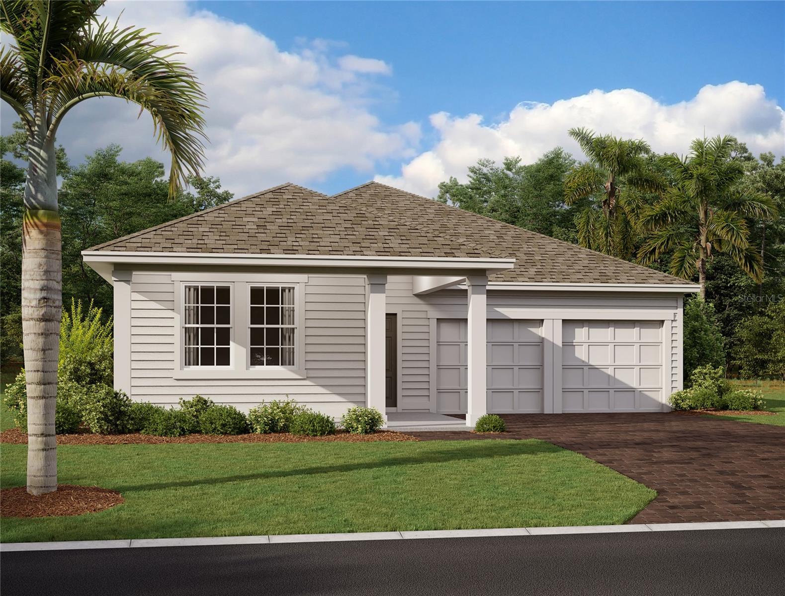 Under Construction. Discover effortless Florida living in this beautifully designed Douglas II home, featuring the AW Collection Milan, located in the desirable Trailside community of Mount Dora. This single-story residence offers 3 bedrooms, 2 baths, and a 2-car garage, thoughtfully crafted for comfort and modern style. The open-concept floor plan is filled with natural light and features 42" neutral-toned cabinets, stainless steel appliances, and a large island with upgraded quartz countertops, making the kitchen ideal for both everyday living and entertaining. Wood-look luxury vinyl plank flooring enhances the main living areas, while the bedrooms feature upgraded carpet for added comfort. Residents of Trailside enjoy access to community amenities including a resort-style pool, clubhouse, and playground. Ideally situated near top-rated schools and just minutes from the charming shops and restaurants of historic downtown Mount Dora, this home offers the perfect blend of convenience, style, and community living.