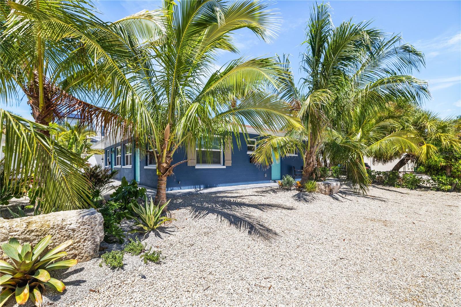 Welcome to "Captains Quarters" this luxury duplex is recently renovated and centrally located on Anna Maria Island with over $125k in rental revenue in 2025. This property underwent a full renovation in 2023 with full permits for new windows, electric, ac, and plumbing. This island retreat features a brand new heated saltwater pool and spa nestled among the palm trees with a secluded beach alley access. Each side features it's own kitchen, living and dining area. The gourmet kitchen in both units features quartz countertops, new shaker cabinets and stainless steel appliances. This home is being sold turn-key furnished. Property is currently being used as a vacation rental. Call today for your private showing!