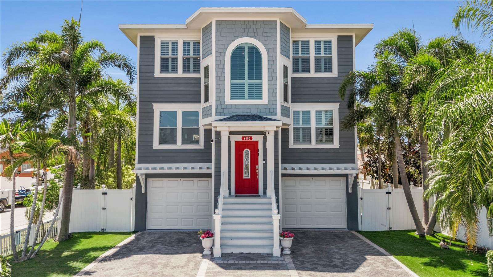 BRAND NEW ROOF | HURRICANE IMPACT WINDOWS & DOORS | 95 STEPS TO THE BEACH | HIGH-PERFORMING NIGHTLY RENTAL|  MOTIVATED SELLER
Welcome to one of Bradenton Beach’s most exceptional income-producing coastal investments, where luxury lifestyle, proven rental performance, and unbeatable location come together just 95 steps from the sugar-white sands and turquoise waters of Bradenton Beach.
Positioned in the heart of one of Florida’s most sought-after beach destinations, this fully renovated beachside duplex presents a rare opportunity to own a turn-key, high-performing short-term rental with no minimum rental restrictions and bookings already extending into 2026. Whether you are an investor seeking strong cash flow, a lifestyle buyer wanting a second home that offsets ownership costs, or someone searching for a legacy beach property, this offering checks every box.
Each spacious unit offers over 1,500 square feet of beautifully designed living space with two bedrooms, two bathrooms, private lanais, upscale coastal finishes, and the flexibility to rent separately or together for maximum income potential. Guests are drawn to the property’s walkable island lifestyle. Mornings spent enjoying coffee on the lanai, afternoons on the beach, and evenings filled with Gulf sunsets, live music, and local dining all just moments away.
The property has undergone extensive renovations and capital improvements, creating a low-maintenance and highly desirable investment asset. Upgrades include a brand-new roof, hurricane-impact windows and sliding glass doors throughout, Hardie siding, luxury kitchens, spa-inspired bathrooms with oversized walk-in showers and Jacuzzi tubs, hand-scraped maple flooring, elevator access, private garages, and custom coastal details throughout.
A true standout feature is the stunning 4th-floor rooftop deck complete with panoramic Gulf and bay views, a saltwater pool and spa, and an unforgettable entertainment space that consistently drives repeat guests and premium rental demand.
Since entering the vacation rental market in 2023, the property has demonstrated strong and consistent rental performance with increasing year-over-year demand. With nightly rental flexibility and an irreplaceable location in the heart of Bradenton Beach, this property offers the rare combination of immediate income potential, long-term appreciation, and an unmatched coastal lifestyle.
This is more than a beach home, it is a luxury investment experience designed to generate income, create memories, and deliver lasting value for years to come.
