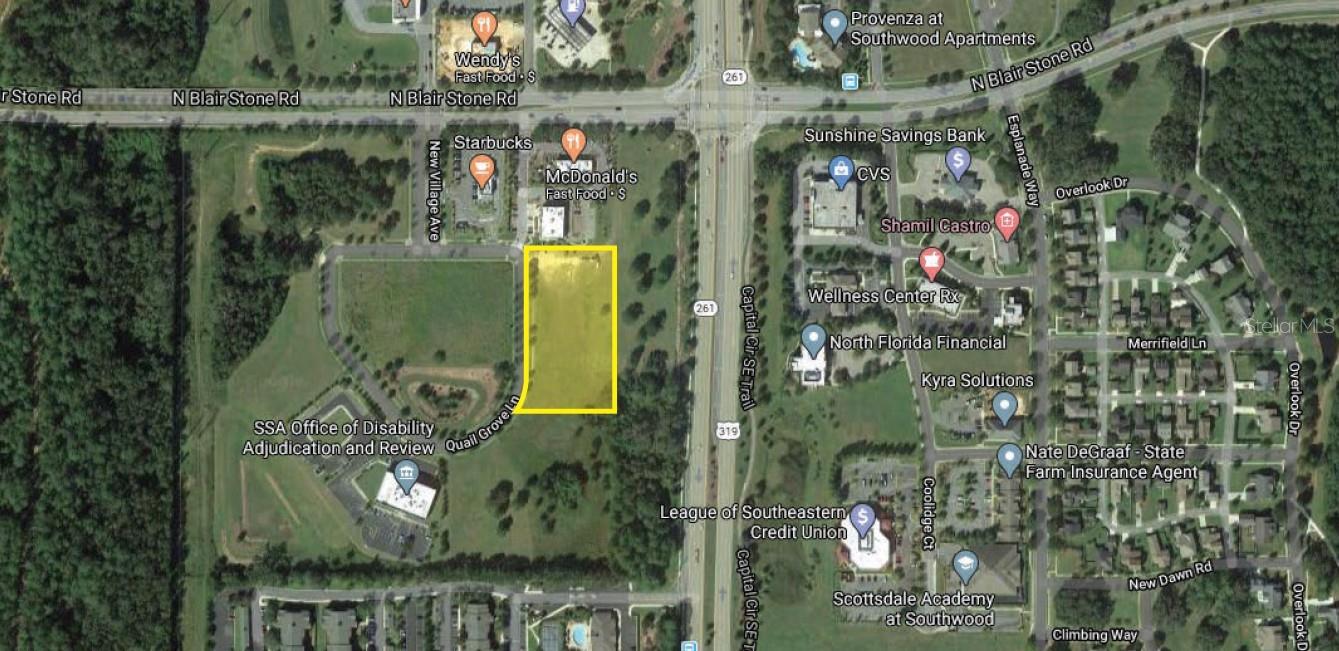 Commercial Real Estate Professionals and Mark Allen CCIM are pleased to present 2 (+-) Acres for Commercial/Retail/Self Storage Development in the FASTEST GROWING Area of Tallahassee!! 
Parcel #1 and Parcel #2 are available for purchase together for $2.5 million or $150,000 NNN Ground Lease.
Each lot is approximately 1.06 (+-) Acres and can be Ground Leased or a Build-To-Suit or Sale. 
Nearby State Office complex, McDonald's, Jersey Mike's and Heartland Dental plus TONS of New Retail.
Previously Approved for 15,000 Square Foot Building or Two 7,500 Square Foot Buildings. 
Capital Circle Frontage with Incredible Visibility!!