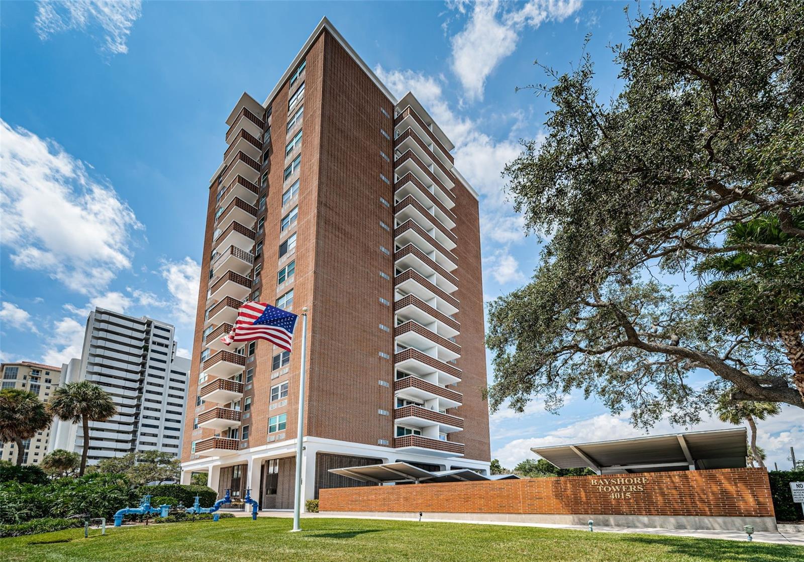 Welcome to Bayshore Towers, one of Tampa's most sought-after waterfront high-rise communities, ideally located at 4015 Bayshore Boulevard. Enjoy breathtaking views of Hillsborough Bay and direct access to Bayshore Boulevard, home to the nation's longest continuous sidewalk. Whether you enjoy walking, jogging, biking, or skating, you'll have 4.5 miles of pristine waterfront right outside your door. Your private balcony also provides front-row seats to Tampa's most celebrated events, including the Gasparilla Parade.
This exceptional location offers convenient access to Downtown Tampa, University of Tampa, Tampa General Hospital, USF Health, Hyde Park Village, Ballast Point, Davis Islands, Harbour Island, MacDill Air Force Base, Benchmark International Arena, and Tampa International Airport.
This is a fully renovated 2-bedroom, 2-bath residence, which showcases a bright, open-concept floor plan with appealing bay views. The beautifully renovated kitchen features quartz countertops, an extended breakfast bar with seating for three, soft-close cabinetry, recessed lighting, and a full suite of new name-brand stainless steel appliances, including a range, refrigerator, dishwasher, and built-in microwave.

The spacious primary suite has been thoughtfully redesigned and offers a beautifully updated en suite bathroom with quality finishes, modern fixtures, and a spacious vanity. The guest bedroom is equally inviting and provides generous closet space, while the guest bathroom has been fully renovated with a new floor-to-ceiling tile shower, updated cabinetry, and new contemporary fixtures too.
Additional upgrades include luxury vinyl plank flooring throughout, a new water heater, ceiling fans, upgraded faucets, new toilets, and numerous thoughtful improvements that enhance both style and functionality.
The residence includes an assigned covered parking space (#39) and a private storage unit (#6-S). Bayshore Tower's Lobby access is secured by the private, key fob entry, with security cameras located on every floor and an on-site property manager providing added convenience and peace of mind.
Residents enjoy additional amenities, including a large resort-style community pool, beautifully renovated lobby and common areas, laundry facilities, bicycle storage, ample guest parking, and meticulously maintained grounds. The building also has a brand-new roof installed in 2025, providing added long-term value.
The monthly HOA fee covers water, sewer, trash, exterior building maintenance, grounds maintenance, building insurance, pool maintenance, pest control, and security.
For investors or seasonal owners, leasing is permitted immediately upon ownership with a minimum lease term of one month, for up to twelve months per year.
This is a rare opportunity to own a beautifully updated waterfront residence in one of South Tampa's premier locations. Experience the exceptional lifestyle that is - Bayshore Towers!