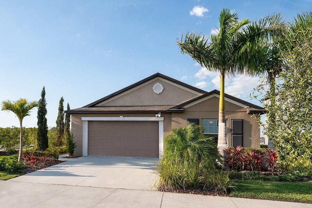 Under Construction. This convenient single-story plan opens to an inviting nook with shared access to the kitchen and family room, ideal for seamless modern living. Tucked behind the kitchen, three secondary bedrooms enjoy their own wing of the home, while the expansive owner’s suite is ideally situated in the back corner, a peaceful retreat. Nestled in quiet Bartow, FL, Wind Meadows South is a masterplan community with new collections of single-family homes that offer great amenities. With a variety of home designs to choose from in a prime location, this community offers something for families at every stage of life. Ideally located close to downtown Lakeland, local golf courses and the Polk Theatre for entertainment, residents will also enjoy onsite amenities such as a future pool with cabanas. Interior photos are different from the actual model disclosed being built.