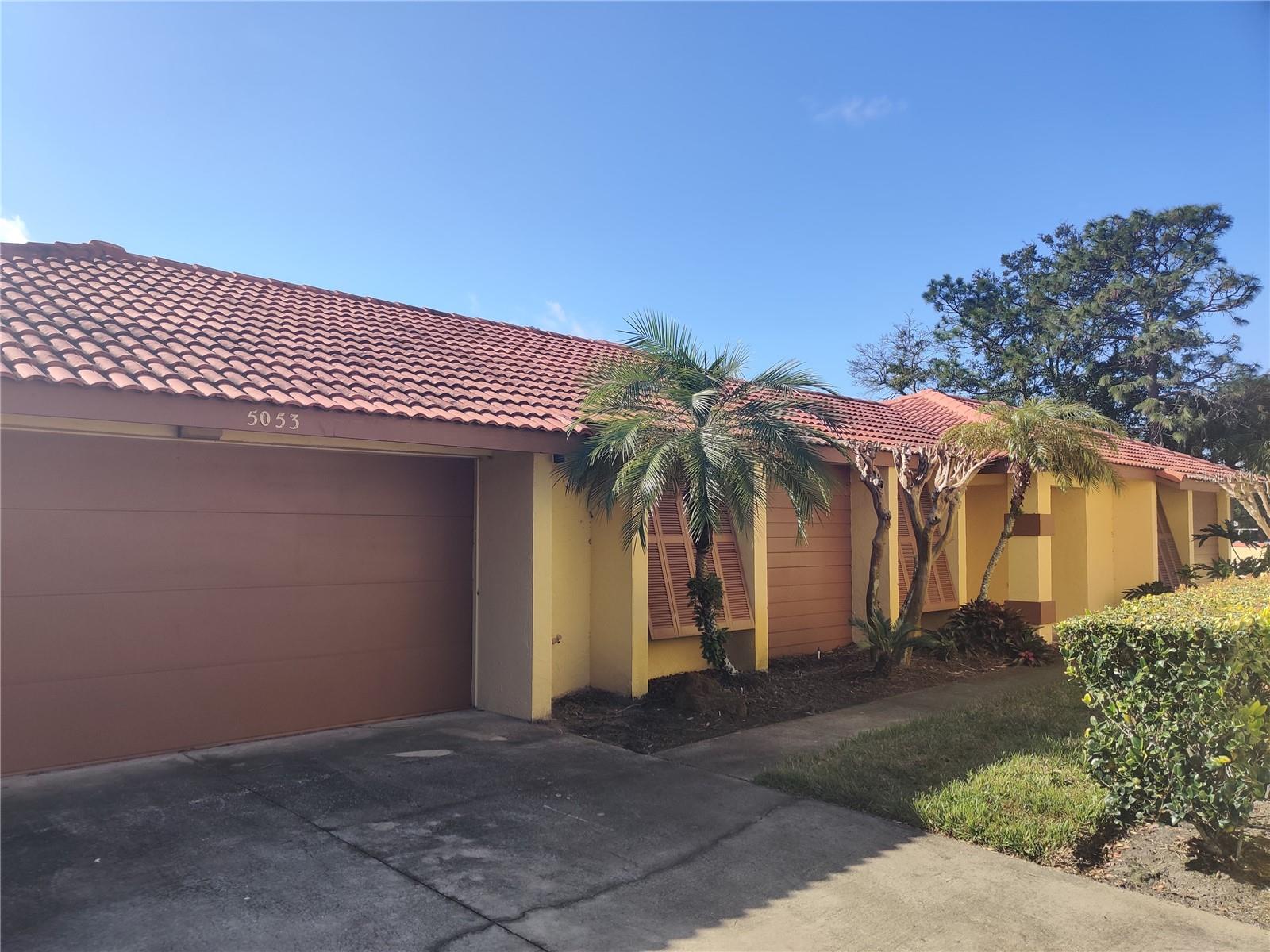 Three bedroom two bathroom villa in Island Club HOA.  There is a community pool as well as a private pool.  Two car garage with two guest parking spaces.  The community is gated.