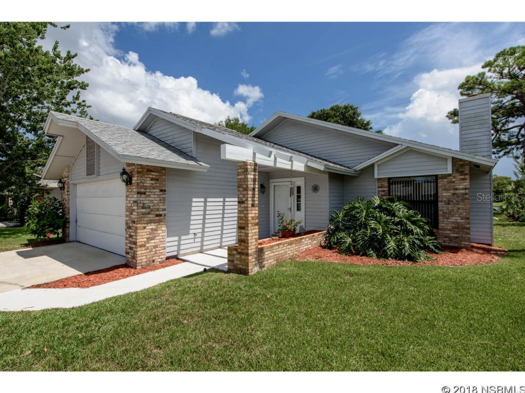 Bring your qualified buyers to this lovely home. It is a well maintained pool home on a quiet cul-de-sac with a really pretty lake view . There are two outside screened areas for entertaining or grilling by the pool . For privacy, while enjoying the pool a new 6 ft fence has been installed.The third bedroom is currently being used as a sitting area. The closet doors have been removed but can easily be re installed as needed. The community pool, tennis courts and clubhouse make this subdivision a great place to live and play. Designated parking for your RV or Boat just down the street !Directions: North on Dunlawton Ave to R on Village Trail R Country Lane Second left first r to 951 Crystal Lake Dr ;Water: City