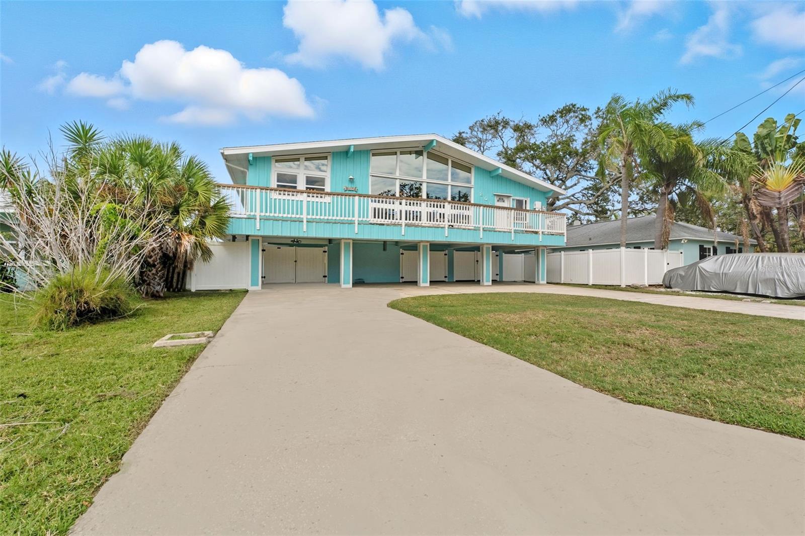 Beautifully elevated 3BR/2BA home in the heart of Indian Rocks Beach, just a short walk to the sand. This block-constructed property is zoned for short-term rentals, offering excellent income potential or a perfect personal retreat. Features include vaulted ceilings, open living space, wraparound balcony, and ample storage below. No HOA, flood-resilient design, and room to customize. Live the beach lifestyle or invest in a proven rental!
