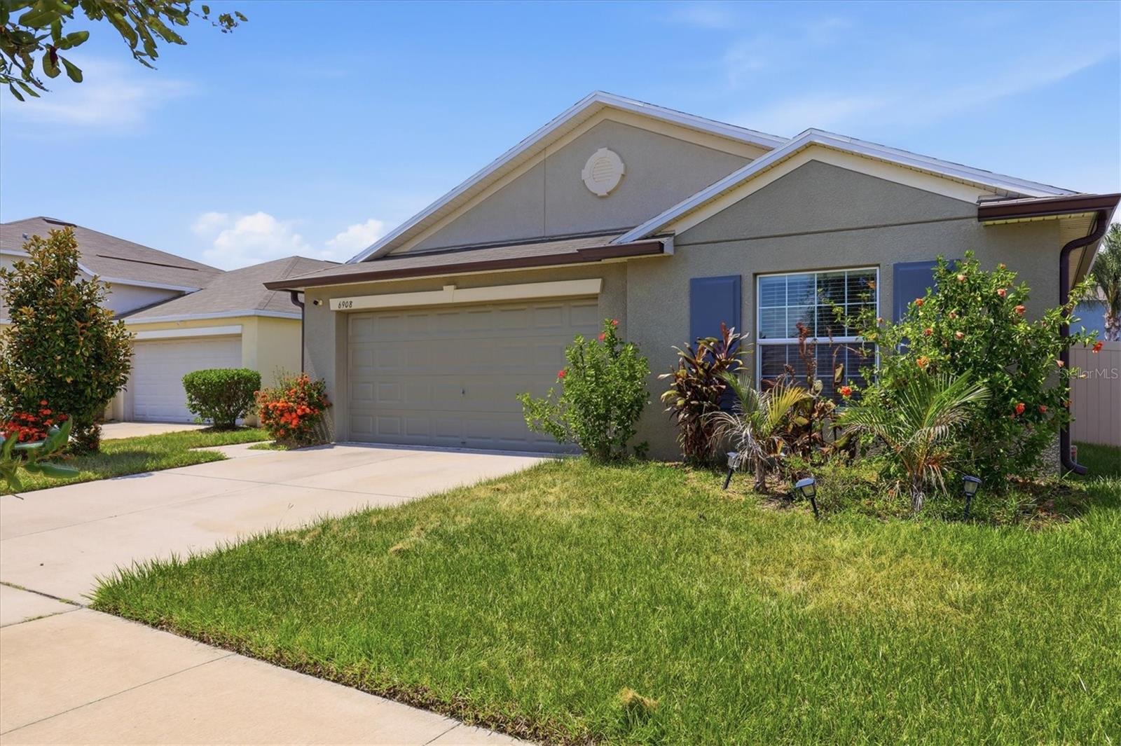 This beautiful well kept Harrisburg style home is located in the much sought after Cypress Creek community of Ruskin!** This beautiful, move-in-ready **4-bedroom, 2 bathroom home** offers approximately **1817sq. ft.** of stylish and functional living space. Built in **2018** and priced at **$295,000** it will sell fast. The open-concept layout provides comfortable everyday living. It feature a expansive living room, which flows into the dining room and Kitchen. The kitchen features a large island and  large pantry.  The master suite has a double-sink and a huge walk-in closet. Located just down the street  from the community **pool, basketball court, dog park, tot lot, and clubhouse**, this home offers the perfect balance of comfort, convenience, and community amenities. You will enjoy easy access to Ruskin’s coastal charm, nearby shopping, dining, and commuter routes. With its spacious layout, and great neighborhood perks, this home is a must-see! It is located in a flood zone X. Please use As-Is contract. All room sizes are approximate.