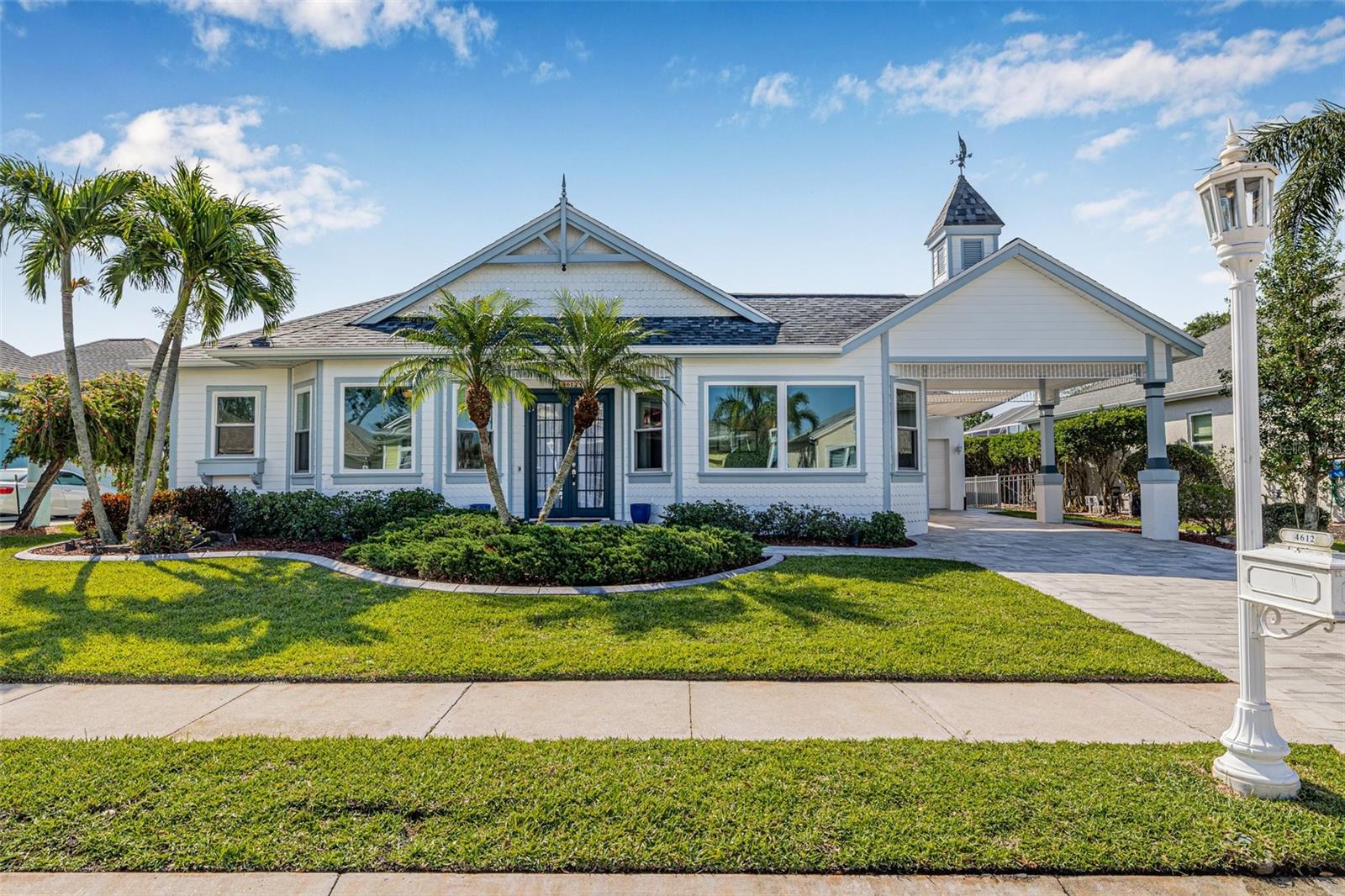 Waterfront Dream Ranch – Never Flooded | Freshwater Lock System | The Inlets4 Bedroom | 3 Bath Waterfront Pool Home with Private Dock – Premier Boating Community
Welcome to your Florida waterfront retreat in The Inlets, one of the Gulf Coast’s most desirable boating communities. Situated on a premium canal-front lot with 75 feet of protected freshwater frontage, this beautifully updated Key West–style ranch offers high elevation, storm resilience, and low-maintenance waterfront living.
Importantly, this home has never flooded during recent storms, offering the peace of mind today’s waterfront buyers demand. Located on a freshwater lock system, the protected canal provides calm waters and controlled levels — ideal for boating, kayaking, and paddleboarding. Freshwater conditions are also easier on vessels, and I/O engines are exceptionally well cared for in this environment. Even better, seawall maintenance is covered by the HOA, adding long-term value and reduced ownership costs.
The private dock features shore power and water hookup, with lock access leading toward the Manatee River.
Inside, soaring ceilings and abundant natural light highlight the open-concept layout. The updated chef’s kitchen showcases quartz countertops, white cabinetry, tile backsplash, 2024 stainless appliances, gas range, and a bright breakfast nook. The split floor plan offers privacy, anchored by a spacious primary suite with pool and water views, dual custom closets, and a remodeled spa-style bath.
Four sets of sliders open to a screened resort-style lanai, where a sparkling pool with new pavers overlooks serene canal views — designed for seamless indoor-outdoor entertaining.
This home offers extensive storm-ready and energy-efficient upgrades, including a 2018 roof with radiant barrier for improved insulation, impact-rated windows (2023) for added security and protection, a Lennox HVAC system, and a Rinnai tankless water heater (2020). Outdoor improvements include new paver driveway, patio, and pool deck (2025), creating a low-maintenance, luxury exterior finish. Additional enhancements include a fully fenced backyard (2025), a newly added third full bath, EV charging outlet, and electric attic lift and stairs for convenient storage access. These modern mechanical and structural updates provide true move-in ready waterfront living with updated infrastructure and long-term peace of mind. Residents enjoy low HOA fees, no CDD, low-cost flood insurance, tennis courts, waterfront park, kayak launch, and nature trails. Never flooded. High elevation. HOA-maintained seawalls. Protected freshwater boating. Move-in ready waterfront living in one of the area’s premier communities.