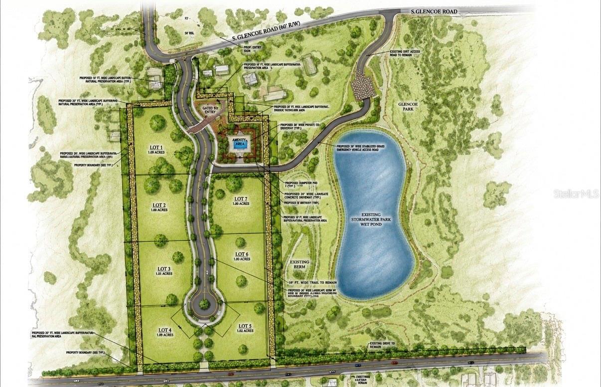Rare Fully Entitled Development Opportunity in New Smyrna Beach
Exceptional opportunity to acquire a fully approved residential subdivision in one of New Smyrna Beach's growing rural estate areas. After more than three years of planning, engineering, and negotiations with Volusia County, this project has received approvals and is ready for development. The subdivision consists of seven 1-acre homesites thoughtfully designed across approximately 11.69 acres, creating an attractive estate-style community with privacy and spacious lot sizes that are increasingly difficult to find in today's market.
The approved plans include a private roadway, stormwater management system, preservation areas, and all required development infrastructure, providing a significant advantage by allowing a developer or builder to bypass years of entitlement work and move directly toward construction. The site features approximately 7.01 acres dedicated to residential lots, 1.82 acres of roadway, and a professionally engineered stormwater facility, with preservation areas incorporated into the design. 
Located in the desirable Glencoe Road corridor, the property offers the perfect balance of rural living and convenience, with easy access to New Smyrna Beach, Port Orange, I-95, shopping, dining, and area attractions. This is an ideal opportunity for a custom home builder, luxury home builder, or investor seeking a shovel-ready project with substantial entitlement value already in place. Opportunities to acquire approved subdivisions with large estate-sized lots are becoming increasingly rare in Volusia County.