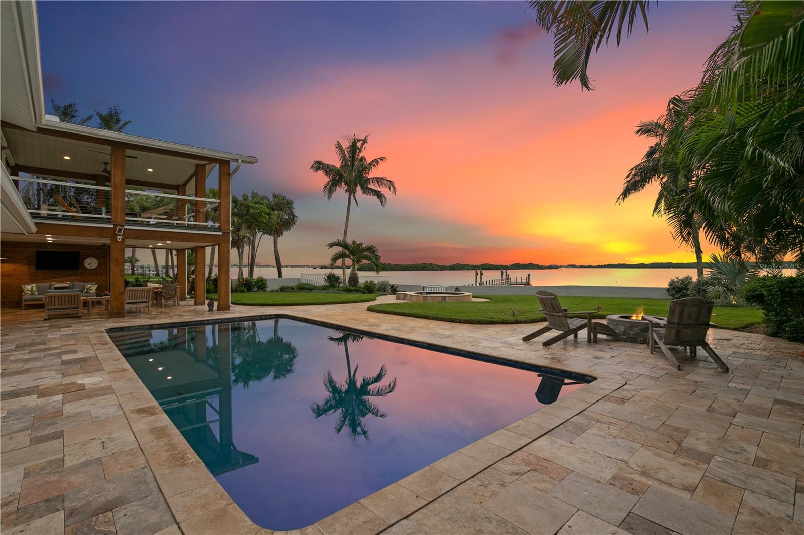One or more photo(s) has been virtually staged. Welcome to this four bedroom private waterfront retreat on a cul de sac  where every day ends in breathtaking sunsets. PRICED BELOW it’s $3.5 million 4/25 APPRAISAL  this dream home is tucked away on an expansive and secluded lot. This 1.5 acre estate offers unparalleled privacy, effortless indoor-outdoor living, and direct access to the water. Whether entertaining guests on the terrace, expansive backyard, launching your boat for a day on the water, or simply relaxing with unobstructed sunset views, this residence embodies the ultimate Florida lifestyle. A rare opportunity to own a one-of-a-kind sanctuary.  The location of this property is very special being right off of  Historic Park Street and minutes to some of the most beautiful beaches, shopping, restaurants and Tampa International Airport. This coastal home boasts engineered hardwood floors, custom kitchen with high end appliances perfect
for entertaining. Plantation shutters, impact doors/windows and a full home generator.
The list of upgrades to this home is extensive.
The views are on un parallel and the lot is extraordinary. Schedule your showing today and prepare yourself to relax fully and take in all the peace this home brings.