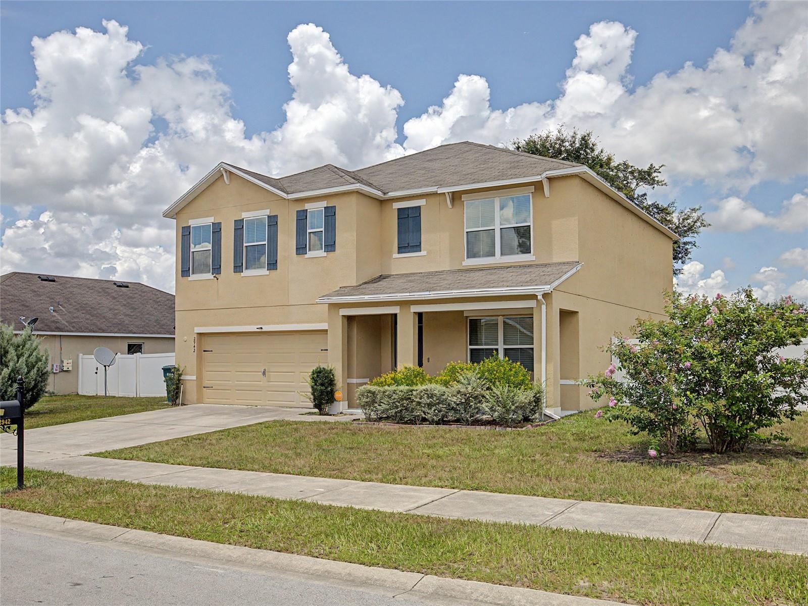 5 bedrooms, 3 bathrooms, plus a dedicated den and a private downstairs guest suite make this spacious home the perfect fit for growing families, multi-generational living, or anyone needing extra space. Ideally located in the heart of Ocala, you'll enjoy quick access to shopping, dining, schools, medical facilities, and everyday conveniences while being just minutes from downtown. The open-concept kitchen features granite countertops, a touchless faucet, ample cabinetry, a large pantry, and newer stainless steel appliances, including the refrigerator, microwave, and oven. A brand-new washer and dryer are also included. The flexible floor plan offers both a spacious family room and a separate formal living and dining area, providing plenty of room for entertaining or everyday living. The primary suite features a large walk-in closet and dual vanities, while the upstairs loft offers the perfect space for a second living area, playroom, or home office. Step outside to enjoy the oversized screened lanai overlooking a fully fenced backyard enclosed with a 6-foot vinyl privacy fence—ideal for pets, family and friends. Fresh interior paint throughout makes this home truly move-in ready. Don't miss this opportunity to own a spacious home in an excellent Ocala location. Schedule your private showing today!