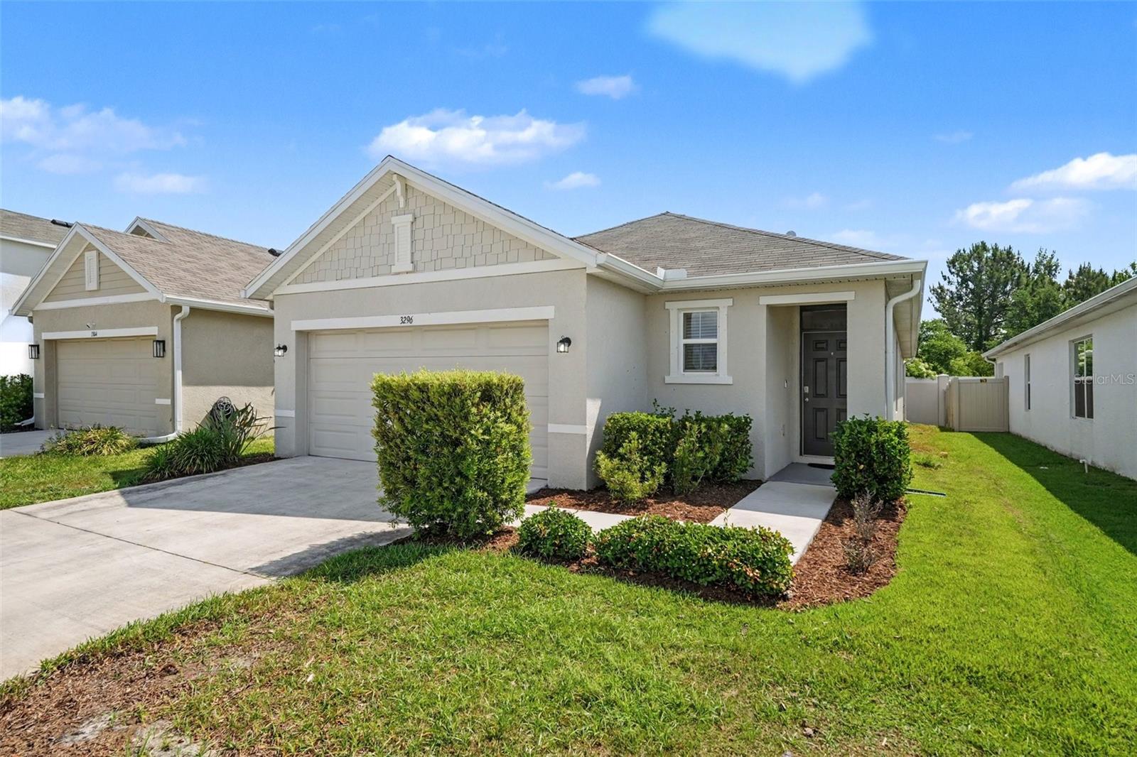 MOVE IN READY homes fells BRAND NEW. Lightly lived in as a seasonal winter residence.  Well maintained and immaculate home in the highly sought-after community of South Branch Preserves—a true must-see! , this home offers exceptional VALUE in one of the most desirable areas of Odessa, FL real estate.

Step inside to an OPEN CONCEPT floor plan featuring 3 spacious bedrooms and 2 full bathrooms, seamlessly connecting the family room, dining area, and MODERN KITCHEN—perfect for both everyday living and entertaining. This bright and airy home is filled with natural light, creating a warm and inviting atmosphere.

The kitchen is a standout, complete with 42-inch cabinets, GRANITE countertops, and STAINLESS STEEL appliances—all included! A dedicated laundry room with WASHER and DRYER adds everyday convenience.

The PRIMARY suite with WALK-IN closet provides a peaceful retreat, while the spacious secondary bedrooms provide flexibility for family, guests, or a home office. Additional highlights include a finished two-car garage, whole-home water softener system, and included blinds and window treatments. FURNITURE is negotiable, making this a truly turnkey property.

Enjoy RESORT-style community AMENITIES including walking trails, sports courts, a soccer field, clubhouse, community pool, and playgrounds. Located just minutes from top shopping, dining, and major highways, this home offers both comfort and convenience—ideal for commuters and families alike. SEE PROPERTY WEBSITE for VIDEO WALKTHROUGH.

MOTIVATED SELLER—BRING YOUR OFFERS! Some photos have been virtually staged.