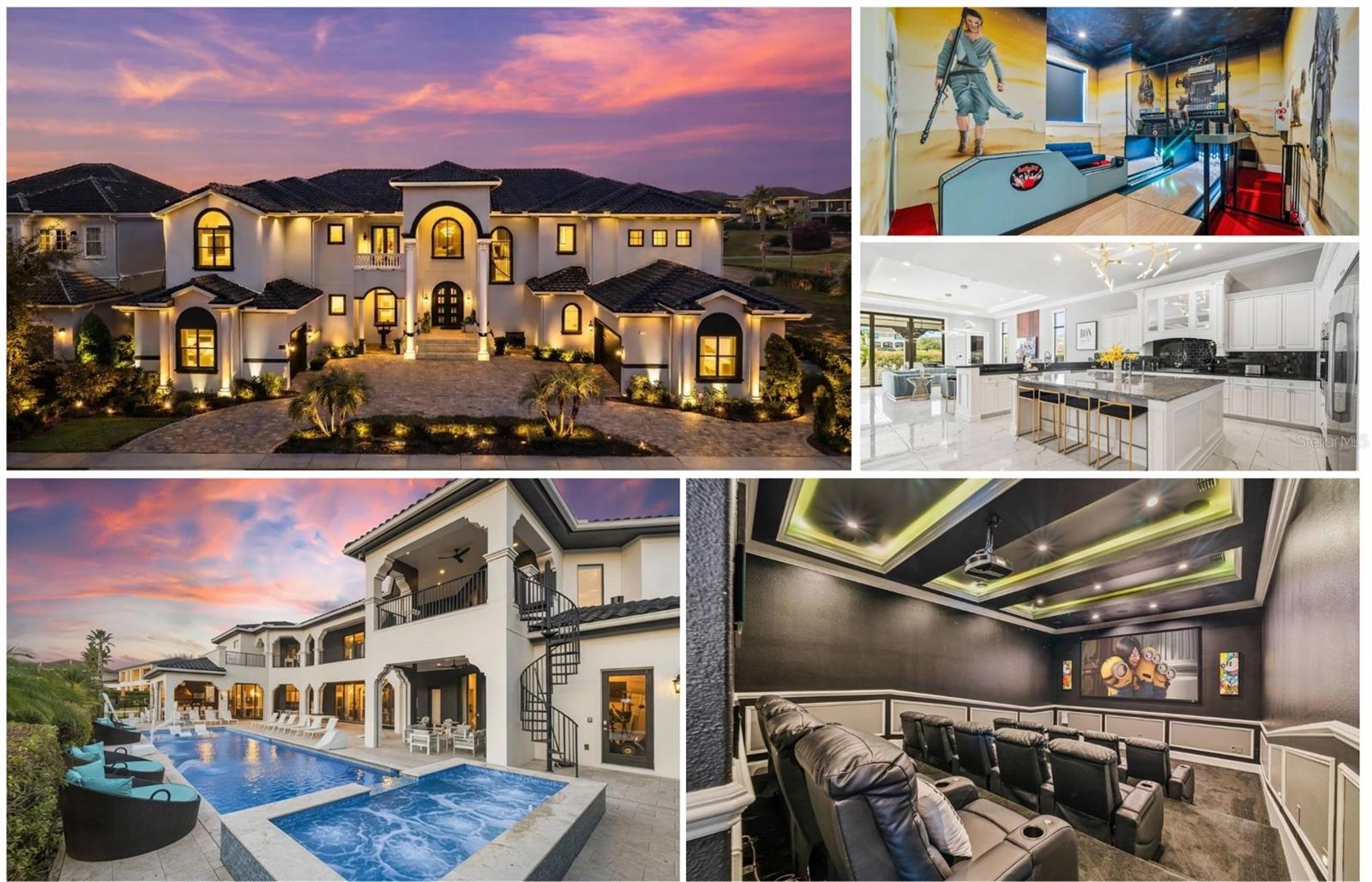 Impossible to View Due To The Income Generating Bookings In Place,  Small Gap June 19 -20. Don't Miss Your Chance To Tour One Of The Finest Luxury Estates In Reunion Resort, This Newly Renovated, Nearly 13,000-Square-Foot Residence Is Set On A Rare Double Lot Overlooking The 14th Fairway Of The Jack Nicklaus Signature Course. With Its Highly Sought-After West-Facing For Spectacular Sunset Views Across The Golf Course Each Evening.  Known As “The Kingdom At Reunion,” This Fully Furnished Estate Combines The Privacy Of A Luxury Home With The Amenities Of A Five-Star Resort. The Property Offers 12 Themed Bedroom Suites, 12 Full Baths, And 3 Half Baths, Making It Ideal For Large Families, Entertaining, Corporate Retreats, Or Luxury Vacation Use.

The Open-Concept Floor Plan Is Designed Around The Views, With Expansive Living Areas That Flow Seamlessly To The Outdoor Spaces. The Chef’s Kitchen Features Premium Appliances, A Large Center Island, Generous Bar Seating, And A Custom Dining Area With Seating For Up To 36 Guests Indoors.

The West-Facing Resort-Style Pool And Oversized Spa Are Surrounded By Lounge Areas, A Sun Shelf, And Lush Landscaping That Provides Both Privacy And Beautiful Golf Views. The Outdoor Living Area Also Includes A Fully Equipped Summer Kitchen, Outdoor Shower, Pool Bath, And Dining And Bar Seating For Up To 36 Guests, Creating The Perfect Setting For Entertaining From Afternoon Through Sunset.

The Home Offers An Extraordinary Collection Of Amenities Rarely Found In A Private Residence, Including A 15-Seat Theater, Private Bowling Alley, Two Game Rooms, An Upstairs Lounge With Billiards, Poker Table, And Wet Bar, Plus Thoughtfully Designed Themed Spaces For Guests Of All Ages. Children Will Love The Themed Bunk Rooms, Karaoke Room, And Hidden Playroom With A Ball Pit And Slide.

The First-Floor “Milan” Suite Is A True Retreat, Offering Direct Pool Access, A Private Bar, Oversized Walk-In Closet, Makeup Vanity, Soaking Tub, And An Expansive Multi-Head Shower. Additional Suites Are Inspired By Iconic Cities Around The World And Create A Memorable Experience While Maintaining A Sophisticated Feel Throughout The Home.

For Relaxation And Wellness, The Property Includes A Private Fitness Studio And A Dedicated Spa Retreat With A Turkish Steam Room, Redwood Sauna, Massage Area, Heated Towel Warmer, Ambient Lighting, And Lounge Space.

An Active Membership Is Included And Provides Access To Three Championship Golf Courses By Arnold Palmer, Tom Watson, And Jack Nicklaus, Along With The Water Park, Tennis, Pickleball, Restaurants, Multiple Resort Pools, And The Bear’s Den Clubhouse. Just Minutes From Walt Disney World Resort, Universal Orlando Resort And Orlando International Airport.

Beyond Its Lifestyle Appeal, This Is Also An Exceptional Investment Opportunity. The Property Has A Proven Track Record As One Of Reunion’s Top-Performing Luxury Rentals, Capable Of Generating More Than $550,000 Annually With Strong Future Bookings Already In Place. Its Rare Combination Of Double-Lot Golf Frontage, West-Facing Sunsets, 12-Suite Layout, And Unmatched Amenity Package Positions It At The Very Top Of The Luxury Rental Market, Supporting Premium Nightly Rates And Strong Year-Round Occupancy. With Limited Competing Inventory Of This Caliber In Reunion, The Home Offers Investors The Opportunity For Immediate Income And Long-Term Appreciation, All Within One Of Central Florida’s Most Sought-After Resort Communities.