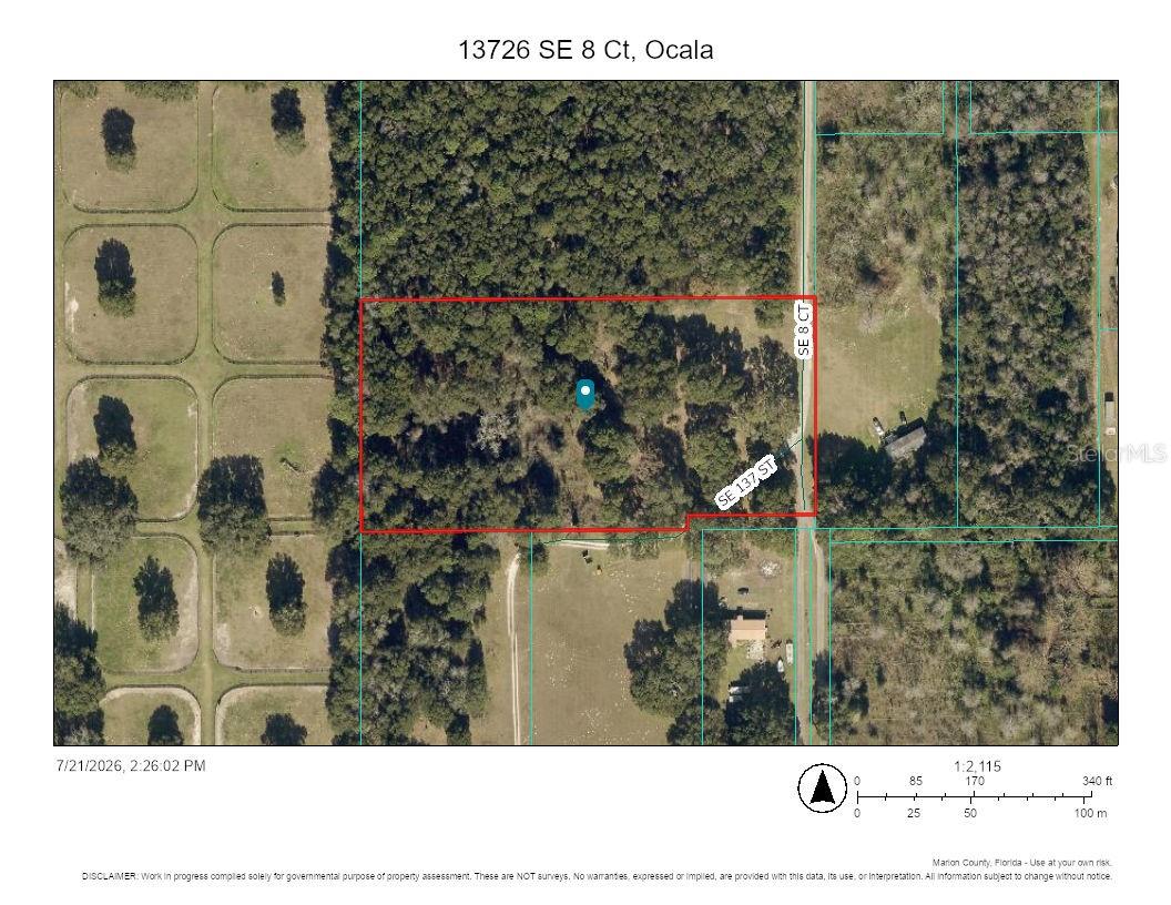 Lovely 5 acre parcel about 1 mile from I-75. Granddaddy Oak tress and lovely setting for a mini farm or just a private retreat.  Close to the Florida Horse Park, Belleview and the Villages.