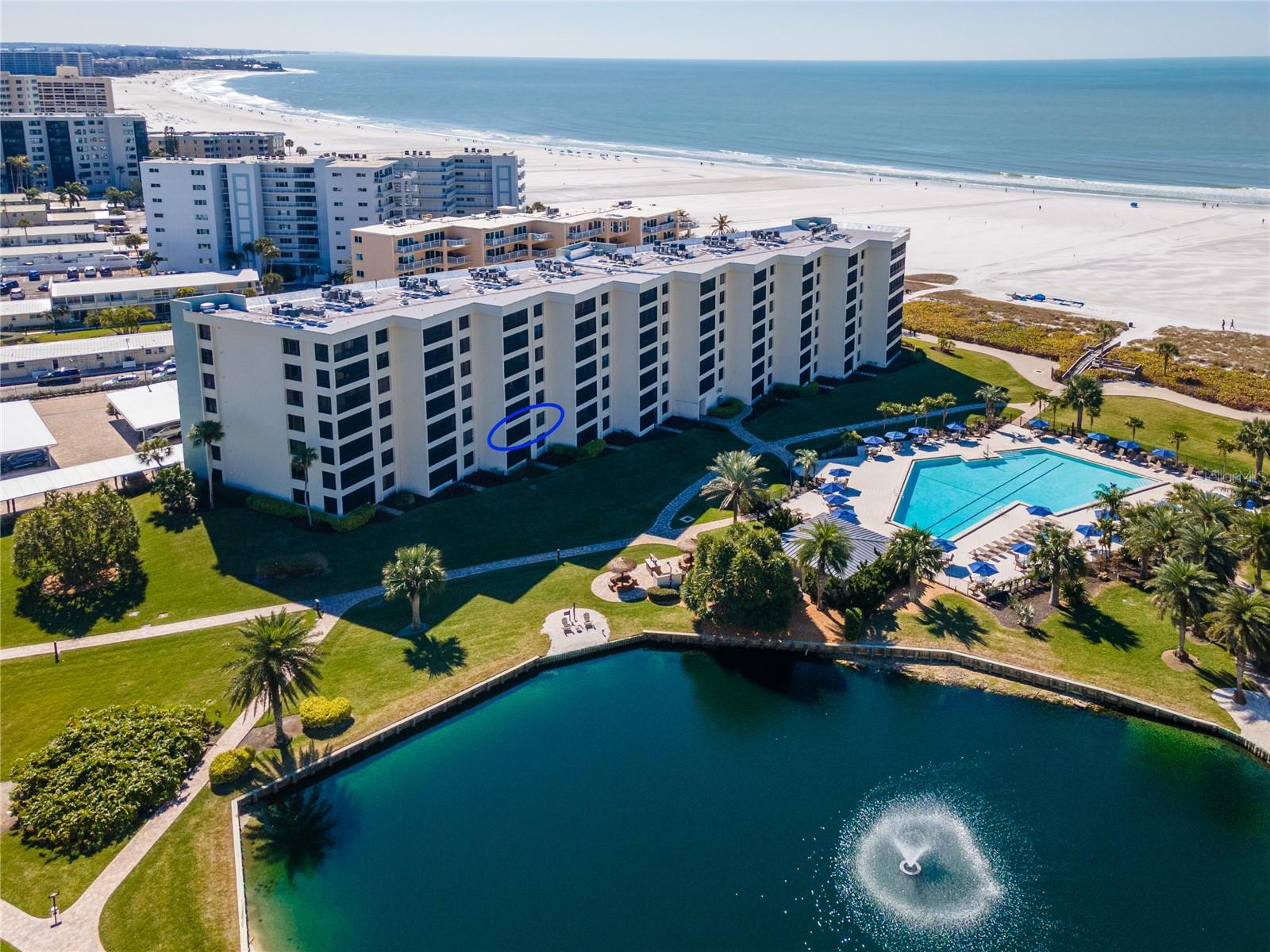 Experience, luxury gulf front living at its best in this beautiful move in ready beachfront condo on world famous Siesta Key Beach in Sunny Sarasota, Florida. Perfectly located to enjoy breathtaking views of the Gulf Waters, powdery white quartz sand and beautiful evening sunsets. This turnkey, tastefully furnished residence is the ultimate coastal paradise either as a primary residence, vacation retreat or investment/rental property. The open concept floor plan features two spacious bedrooms as well as two full bathrooms, new carpet in the living areas as well as new Bosch refrigerator, GE range and microwave in addition to a new hot water heater. This unit is great for entertaining with its open floor plan and great room open to updated kitchen that features solid wood cabinets, granite countertops, a large island, and plenty of bar seating. Enjoy the best of beachfront living and magnificent sunsets from your dining table as well as your primary suite. this unit truly is move-in ready, just bring your suitcases. The residents of this community enjoy all of the resort style amenities, including two heated pools, state-of-the-art fitness center, clubhouse, pickleball courts, tennis courts, as well as racquetball courts in addition to an outdoor kitchen/grilling area for your beach gatherings. The community offers something for everyone in your party. Community is also located just minutes from multiple dining options, shopping, and lots of island attractions for your entertainment. This Gulf front condo delivers the perfect blend of relaxation and entertainment, live every day like you’re on vacation in your beachfront condo/community and and every afternoon with a magnificent sunset. Call to schedule your showing today.