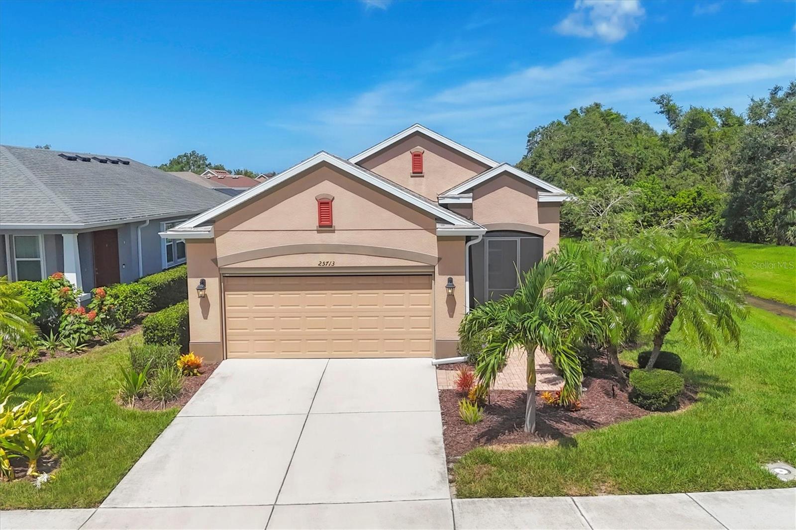 Not a drive by....This home is outstanding! Take advantage of this price adjustment before someone else does.  Welcome to your slice of Florida paradise in Keyway Place—a gated, maintenance-free community of just 70 homes. This residence enjoys one of the premier locations in the community: a quiet cul-de-sac with no neighbors on one side, bordered instead by a large oak tree, preserve, and manicured open green space. Out back, your lanai looks straight down the long pond for serene water and nature views you’ll love coming home to.

Step inside and you’re welcomed by a dining area that flows into the chef’s kitchen—complete with granite countertops, stainless steel appliances, wood cabinetry, pantry closet, and both an island and breakfast bar with seating. From there, the open-concept great room with tray ceiling draws you out to the extended enclosed lanai, where the pond and preserve become your backdrop for relaxing or entertaining.

The split-floorplan offers privacy with a spacious primary suite featuring pond views, a walk-in closet, and ensuite bath with dual sinks and large walk-in shower. Two guest bedrooms, a full bath, and a dedicated laundry room provide both comfort and convenience. Stylish touches throughout include tile wood-plank flooring, crown molding, two shiplap accent walls, and 5” baseboards.

Life here is truly low-maintenance: the $300/month HOA covers lawn care, mulch, hedge trimming, irrigation, with reclaimed water, gate maintenance, all common area landscaping and irrigation, and amenities—plus, no CDD fees. Enjoy the heated/chilled community pool, covered pool deck and restrooms. This community also has a scenic lake with a walking path, perfect for birdwatching and daily strolls.

Just 3 miles from Manasota Beach and close to Englewood Beach, Venice, Venice Island, and Wellen Park—you’ll have easy access to local markets, dining, boating, and shopping while enjoying the peace of a small, tucked-away community. Whether a seasonal retreat or full-time residence, this home offers the perfect blend of location, lifestyle, and privacy.

The lifestyle will last a lifetime—but this opportunity won’t! Contact me today for your private showing.