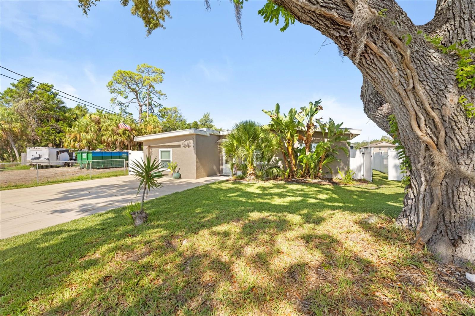 Welcome to 5041 Maplewood Dr, an updated 3-bedroom, 2-bath home offering 1,548 sq. ft. of living space in the sought-after Hernando Beach community. This move-in ready home features new LVP floors, new kitchen with quartz counters, updated lighting, new appliances, new bathrooms, modern finishes, a new AC, new water heater, and other recent improvements throughout. The living room offers a cozy fireplace, while the private fully fenced backyard with a fire pit, sunsetter shading and great producing banana trees, creates a great space to relax and entertain, or to enjoy the quiet Florida evenings. Hernando Beach is one of the Nature Coast’s most unique waterfront communities, offering a relaxed coastal atmosphere with nearby boating, fishing, local dining, waterfront spots, and easy access to the Hernando Flats and some the best fishing. Just a one block away is the public boat ramp or you may want to dry store your boat at one of several Marinas. Weeki Wachee Springs and the crystal-clear Weeki Wachee River provide opportunities for kayaking, paddleboarding, swimming, and enjoying some of Florida’s most beautiful natural scenery. With convenient access to US 19, shopping, restaurants, medical facilities, and the greater Tampa Bay area, this home is a great option for full-time living, a seasonal getaway, or an investment property. Enjoy the peaceful coastal lifestyle Hernando Beach is known for while still being close to everyday conveniences.