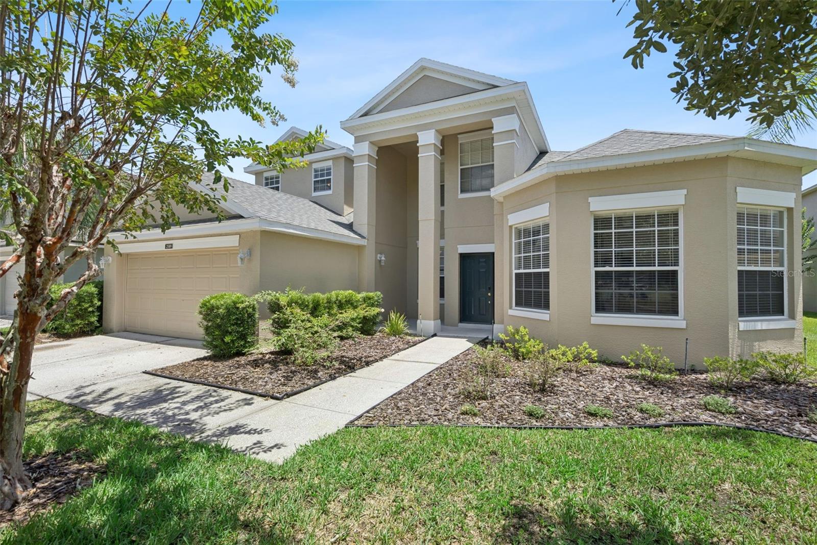 Welcome home to this stunning 5 bedroom, 3.5 bath residence in the highly sought after gated golf community of Stoneybrook! This spacious home boasts a huge bonus loft, perfect for a second living area, playroom, or media room. The roof was replaced in 2021, and both AC units were replaced in 2025, with the water heater replaced in 2026, offering peace of mind for years to come. Enjoy brand new carpet in the master suite and throughout the upstairs, along with new toilets, a new dishwasher and refrigerator, and a new washer and dryer. This home is truly move in ready. Stoneybrook offers resort style amenities including a community pool, club house, fitness center, basketball courts, tennis courts, a playground, and manned guard gated entry for added security. Don't miss your chance to own this beautifully updated home in one of the area's premier communities. Schedule your showing today!