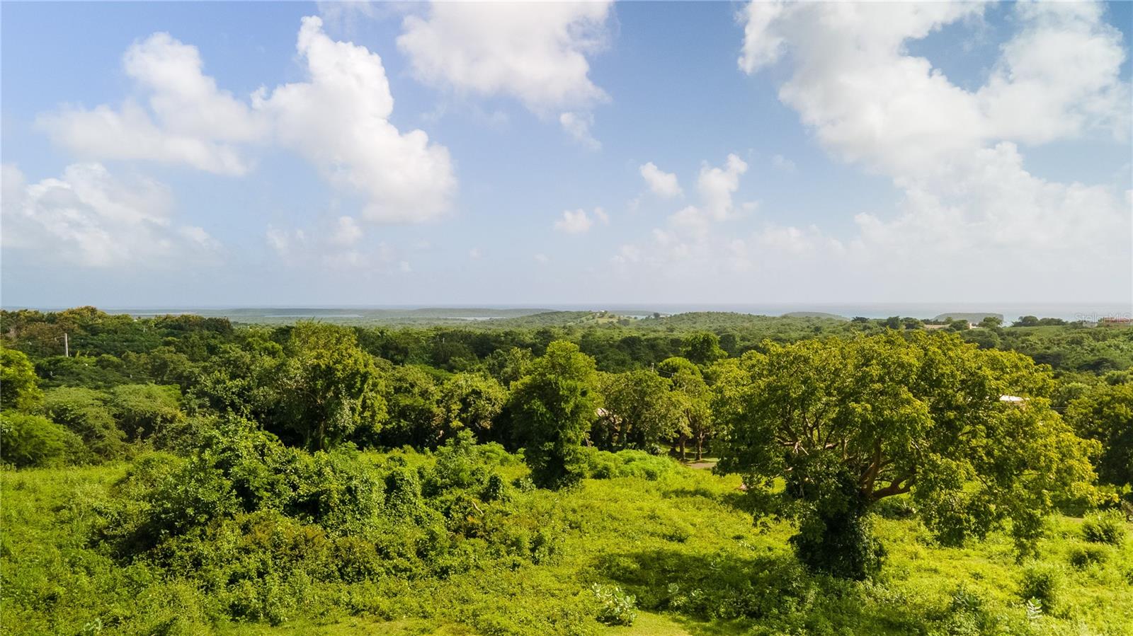 This gently sloping lot in the beautiful Pilón neighborhood has amazing views of the Caribbean sea.  The serene location is surrounded by a myriad of natural trees and foliage making it an exclusive property.  While retreated, the property is right off the residential Pilón road and just 2 minutes from PR-201 making it conveniently centric.  The cleared and maintained land is construction ready, with an asphalt road access, and electric and water connections available.  Adjacent to Lot I - these 2 can be sold together for someone who is looking to develop a larger project.