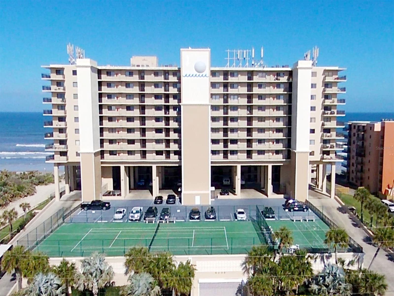 Direct Oceanfront Completely renovated 2/2 Bath Unit on the Drive Free Beach. Must See! Completely furnished with too many upgrades to list them all! Take a look at the photos and the virtual tour and see for yourself! Owners have never rented but the unit has exceptional rental potential. Owners are allowed two pets not to exceed 40 lbs each. Washer and dryer in unit. Moontide Condominium is situated close to shopping and not too far from Historic Flagler Avenue. Amenities include an exercise room, tennis court, shuffle board courts and garage parking. ;LocationDescription: Condo ;Water: City