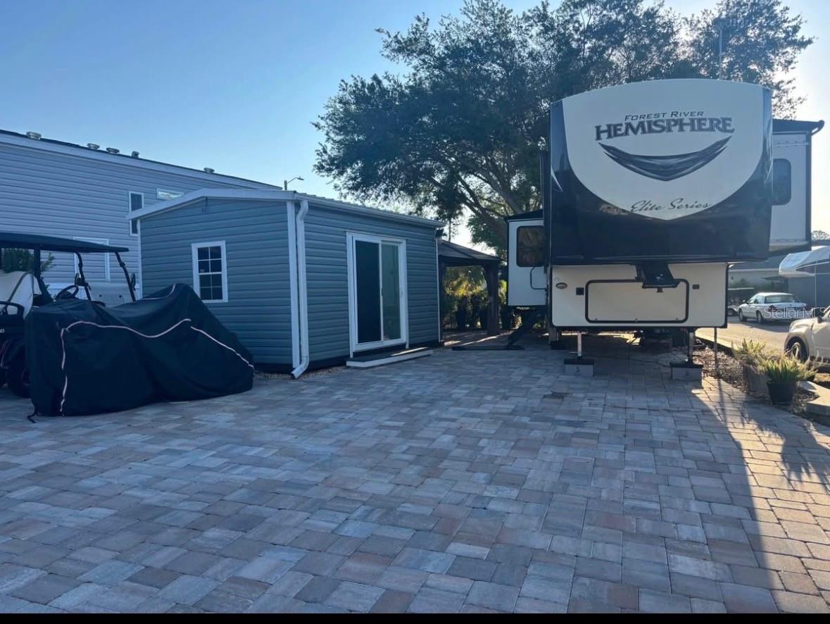Imagine owning your own piece of land where you can park your RV and enjoy the freedom of staying as long as you like—without the burden of expensive campground fees. Plus this property is sold with a converted 10X20 shed and an outside gazebo to meet with your friends and enjoy outdoor cooking.

This property offers true ownership with a low HOA fee of just $153/month, giving you access to a well-maintained community designed for comfort and connection. Enjoy relaxing days by the pool, or gather with friends at the community center for social events and activities.

Even better, this is a flexible investment—whether you choose to use it seasonally or year-round, you also have the option to rent out your lot when you’re away, creating potential income while you’re not there.

Own the land. Enjoy the lifestyle. Create the opportunity. Make an appointment now before it's gone.