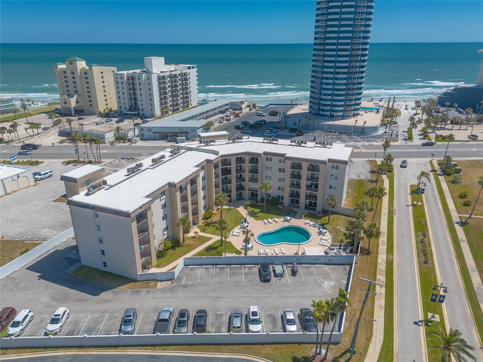 Fully Furnished 2BR/2BA with Pool View - Steps from the Beach! This beautifully maintained and fully furnished 2-bedroom, 2-bath condo offers the perfect blend of comfort and convenience. Located on the 3rd floor with desirable southern exposure, enjoy serene views of the community pool from your private balcony. Just steps away from public beach access directly across the street, you'll have sun and sand at your fingertips. Situated in a short-term rental friendly complex with on-site management, this unit offers excellent income potential. Additional highlights include a sparkling community pool and a prime location close to restaurants, shopping, and more. Whether you're looking for a vacation getaway, investment property, or full-time residence, this one checks all the boxes!