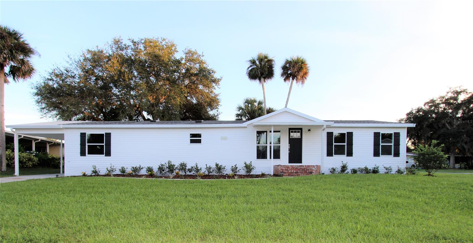 Gorgeous 3-bedroom, 2 bath home has been fully renovated and is situated on a beautiful corner lot in the Lighthouse Cove subdivision.  This open floor plan home features a new roof, new drywall, plank tile flooring in main living areas, custom cabinets with granite countertops, stainless appliances (refrigerator on order),  both bathrooms have been upgraded, new carpet in the bedrooms, new windows, new interior and exterior doors and more. The home has been replumbed and includes all new fixtures and hot water heater. The master bedroom features a huge closet and master bath has double sinks, walk in shower and a spacious linen closet. Lighthouse Cove features a clubhouse, large heated swimming pool, tennis/pickleball courts, shuffleboard courts, river access, boat ramp for shallow water boat, recreational picnic area on river, fishing pier and boat/RV storage. Close to the Kennedy Space Center and Canaveral National Seashore. Watch the rocket launches from your own home. Lighthouse Cove has weekly events at the club house. Golf carts are a second means of transportation. Don't miss out. A great opportunity to live in paradise!!! This home will not last long. ;Water: City