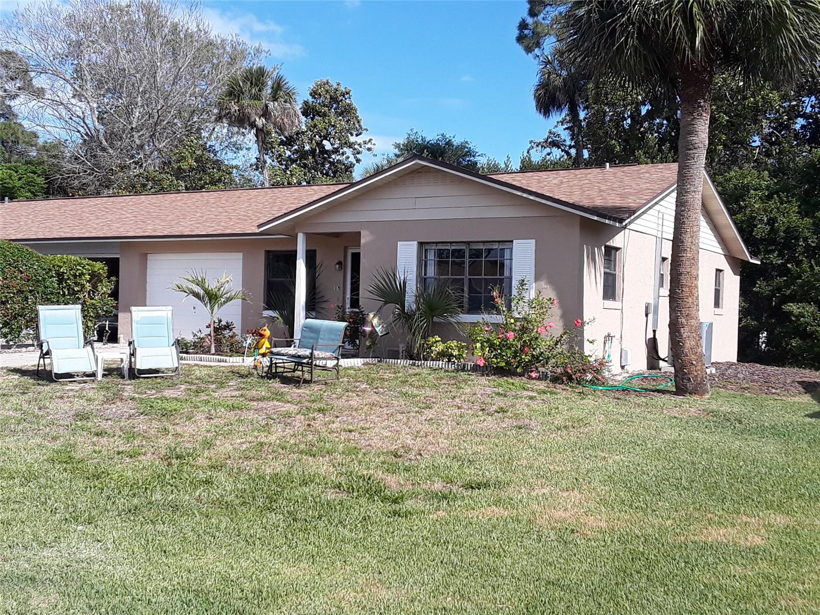 This is a furnished, seasonal rental from 5/1-11/1.  Neat as a pin 2/2 with 1 car garage and spacious Florida room in the serene community of Pelican Cove East!  Watch the birds while enjoying your morning coffee from the back.  Shuffleboard and boat landing access from the community.  Excellent neighbors and close to shopping makes this the perfect rental choice for you!