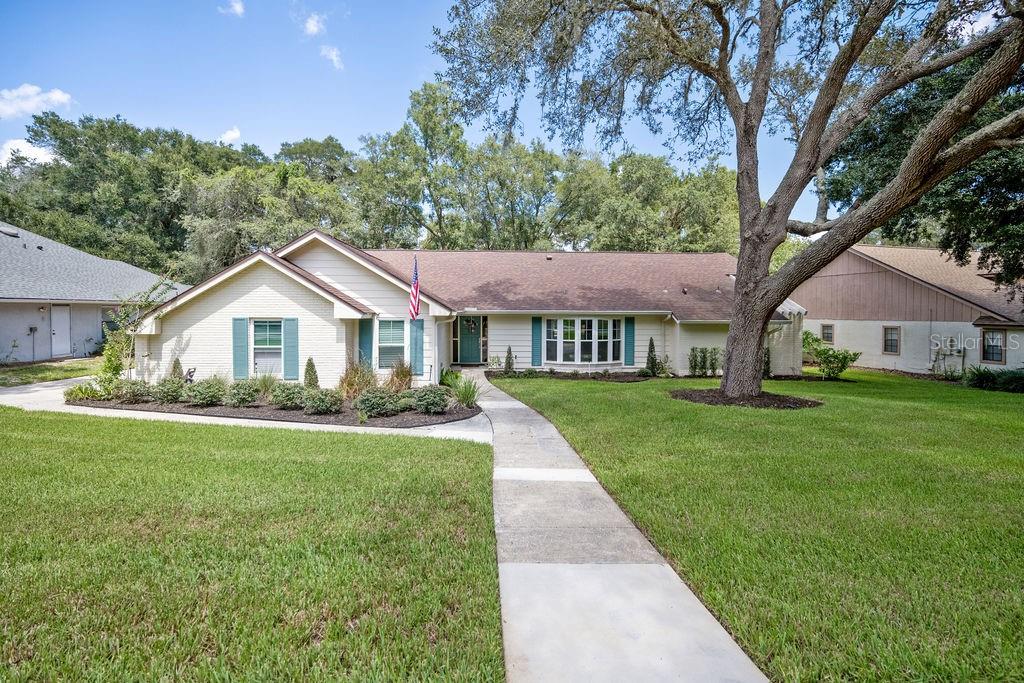 4 Bedroom/2 bath, 3-car garage with split floor located in the highly desirable Bent Oaks just off Wekiwa Springs Rd. Open floor plan with vaulted ceiling in the living room as well as the master bedroom. Owner's suite has a walk-in closet and a home office or exercise room, perfect for anybody who works from home. Updated kitchen is a cooks's dream with updated cabinets, granite countertops, an oversized island and all newer appliances including gas range. This home was recently updated in 2021 with the following updates. Replacement vinyl windows. New LVP flooring. Updated bathrooms. New HVAC system. New water heater. New supply lines. Wi-Fi garage doors and Wi-Fi automatic sprinkler system. The roof was replaced in 2017. This home also boasts an oversized lot of approx. 1.8 Acres.