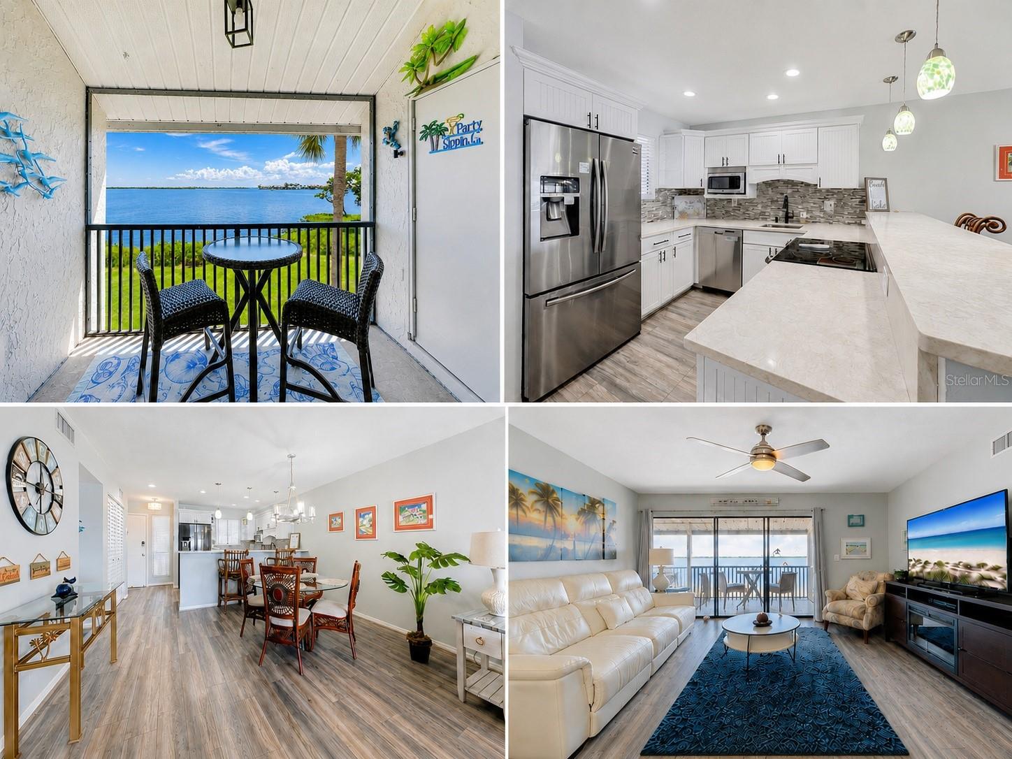The moment you step inside this exceptional second-floor end unit, you’ll feel as though you are living right on top of the water. Offering stunning panoramic views of Sarasota Bay, added privacy, and exceptional tranquility, this beautifully renovated bayfront residence is one of Runaway Bay’s most desirable and rarely available locations.
Runaway Bay has only four second-floor bayfront end units and just 16 second-floor bayfront units total, making this an extremely limited opportunity expected to sell quickly.
This two-bedroom, two-bath condo features unobstructed bay views, breathtaking sunrises, a private balcony, an A/C system replaced in January 2021, and a new hot water tank installed in 2023. Enjoy daily swims in the Gulf of Mexico with designated private beach access leading to six miles of powdery sand beaches.
Community amenities include a heated saltwater pool, fitness room with sauna, tennis, pickleball, bocce ball, shuffleboard, clubhouse, grilling area, fishing pier, and kayak launch. The Anna Maria Island Trolley stops right outside the complex, offering easy access to dining, shopping, miniature golf, live music, and the Historic Bridge Street area.
Currently used as the owner’s private residence, this stunning bayfront condo offers the perfect combination of privacy, water views, and Anna Maria Island living.