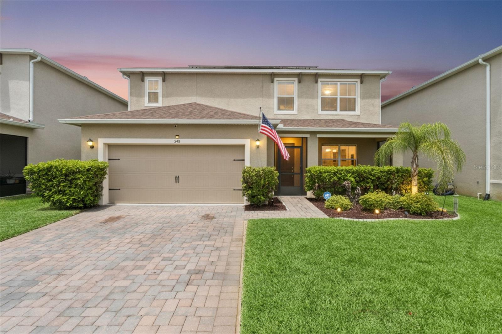 Welcome to 358 Lazio Circle, a beautifully maintained pool home located in the highly desirable Riviera Bella community of DeBary. From the moment you arrive, the home makes a lasting impression with its beautifully landscaped curb appeal, pavered front screened enclosure, exterior lighting, and elegant stone façade at the entry.
Designed for Florida living, this home features a private outdoor retreat with a beautiful pool, fully landscaped backyard, artificial turf, private fencing, and exterior lighting, making it the perfect space for relaxing, entertaining, or enjoying year-round sunshine. The home also includes solar panels that will be paid off by the seller at closing, offering added value and energy efficiency.
Inside, you’ll find a bright and inviting floor plan filled with natural light throughout, featuring crown molding, chair railing, tile flooring, a convenient coat closet, and a versatile flex room upon entry that can be used as a formal dining space, home office, sitting room, or playroom. A half bath downstairs adds everyday convenience for guests.
The kitchen is designed for both function and style, offering granite countertops, a tile backsplash, Whirlpool appliances, a gas stove, dual sinks, and a spacious walk-in pantry. Sliding glass doors provide easy access to the outdoor living space, creating a seamless flow between the kitchen and backyard.
The first-floor primary suite provides a comfortable private retreat with a dual-sink vanity, walk-in shower stall, private water closet, and a built-in closet system. Upstairs, you’ll find a spacious flex landing area, four additional bedrooms, two full bathrooms, and a conveniently located upstairs laundry room. Additional features include two-panel doors, a water softener, and thoughtful finishes throughout.
Located in the gated, Mediterranean-inspired Riviera Bella community along the St. Johns River, residents enjoy access to resort-style amenities including a clubhouse, fitness center, community pool, splash pad, playground, riverfront park, boat ramp, and more. This location offers convenient access to SunRail, I-4, shopping, dining, golf, Lake Mary, Orlando, Daytona Beach, and St. Johns River recreation.
With its private pool, flexible layout, energy-efficient solar, and prime DeBary location, 358 Lazio Circle is a home you do not want to miss.
Schedule your showing today! Use our preferred lender and receive $2,000 toward closing costs. Purchase this home, and if YOU are not satisfied, we’ll SELL IT FOR FREE! First responders and military members, ask about our appreciation discount. Exclusive offer: purchase this home with VA 0% down available for those who qualify. Rate buydown options are also available. For more information on these exclusive offers, call the listing agent directly using the information below.