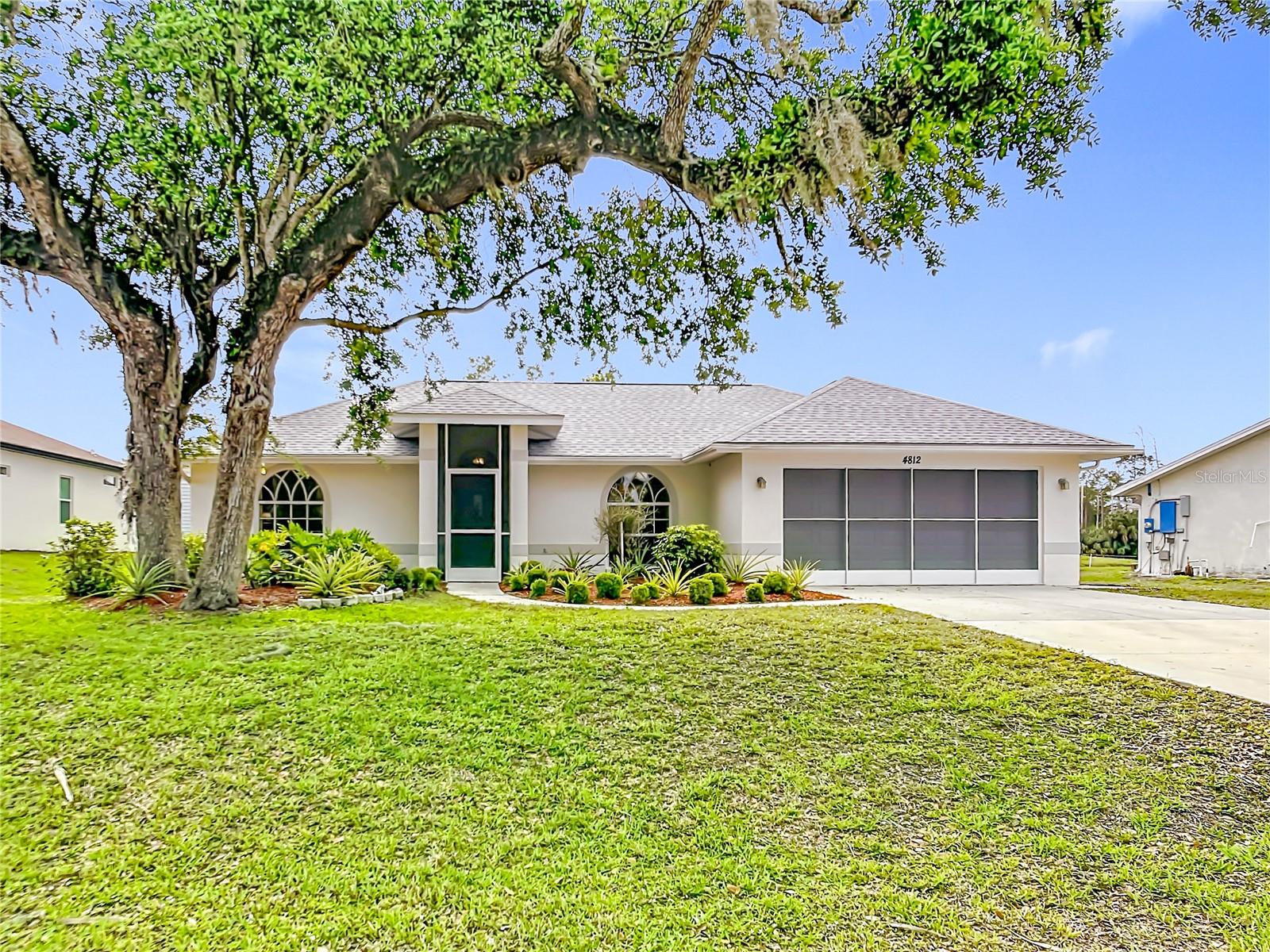 THIS HOME HAS IT ALL!! This charming 2-bedroom, 2-bath POOL home in North Port offers peace of mind with numerous updates throughout—just bring your personal touches and make it your own! SOLD TURN-KEY FURNISHED!! (less some personal/sentimental items) Major improvements include a roof (2022), A/C system (2019), and full re-pipe (2016). The septic system was replaced in 2016, adding to the home’s long-term value and reliability. Recent updates continue to impress pool resurfaced (2019), pool pump replaced (2021), and pool cage re-screened and repaired (2022). The home also features exterior paint (2023) and interior paint (2024) for a fresh, updated feel. In 2025, enhancements include new carpet, attic insulation, two new toilets, and a new front entry screen enclosure. PLUS, over $40,000 in ANDERSON IMPACT HURRICANE WINDOWS installed on May 5, 2026, along with a new HURRICANE IMPACT garage door (2026), garage screen slider (2026), and pool light replacement (2026). This home truly has it all—major systems updated, big-ticket items addressed, and room to customize to your taste. Enjoy Florida living with your own private pool in a quiet North Port location.
