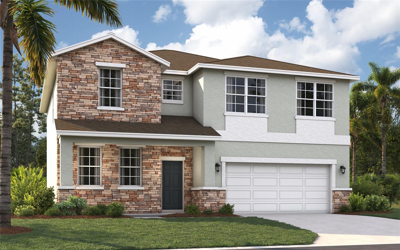 One or more photo(s) has been virtually staged. Pre-Construction. To be built. Located just minutes from outdoor activities like Lake Eva Community Park and Ben W. Graham Park and only 20 miles from Disney World, Covered Bridge at Liberty Bluff offers residents a convenient location near commuter routes for easy access to both work and play. Gather with friends and family for a lakeside picnic or keep it close to home by enjoying on-site amenities, including a pool, cabana, dog park, gazebo, and walking trails.
With almost 3,000 square feet, The Chester 2-story single-family home is a spacious and welcoming design for a variety of lifestyles. The entry from both the front and 2-car garage flow directly into the open kitchen where everyone can gather to prepare meals and relax all together. Windows along the exterior wall lead to the outdoor patio and provide spectacular morning and evening light throughout the main living area. Tucked away in the front of the house are spaces for work and relaxation, both upstairs and down. An office on the first floor and a loft area above provides the extra room everyone needs. The second floor has a separate hallway with three bedrooms and a shared guest bathroom with a double vanity to help make mornings more efficient and the walk-in laundry room is located right around the corner for convenience. A large primary suite provides everything needed for privacy and comfort, including a double vanity and two walk-in closets.*Photos are from a similar home.