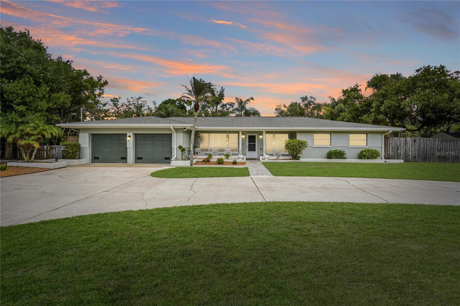 Under contract-accepting backup offers. Welcome to this Modern Chic Pool home in Clearwater, where every detail has been thoughtfully updated and designed for comfortable Florida living! Situated on a corner lot of over a quarter acre, with no HOA or deed restrictions, this is the perfect home you have been waiting for! 

The fully fenced backyard is a private retreat offering a sparkling blue pool, tropical landscaping, generous yard space and plenty of room for entertaining. From the moment you arrive, the home stands out with its exceptional curb appeal, circular driveway and two car garage.

Inside, the open floor plan is filled with natural light and showcases quality finishes throughout. The updated kitchen features quartz countertops, tile backsplash, white soft close cabinetry and a separate bar area with a wine fridge, making it both stylish and functional. The living spaces flow effortlessly together, creating a layout that feels open, inviting and easy to enjoy.

Recent renovations include brand new bathrooms, luxury vinyl wood plank flooring, baseboards, crown molding, appliances, interior and exterior doors, light fixtures, hardware and ceiling fans. Every space has been carefully designed to maximize comfort and functionality. The Florida room provides additional living space and is the perfect spot to enjoy your morning coffee, relax with a book or unwind at the end of the day.

Major updates include Roof (2021), A/C (2022) and Water Heater (2022), providing peace of mind for years to come.

Located in the desirable Oak Acre Estates community, this home offers a central Clearwater location and just 5 miles from Clearwater Beach! Enjoy easy access to local restaurants, shopping, parks, golf courses, Downtown Dunedin, Safety Harbor and the BayCare Sound at Coachman Park, Florida's newest outdoor, waterfront amphitheater. Top rated schools, nearby airports and some of the areas best recreational amenities are all within easy reach.

This move in ready home combines modern updates, outdoor living and an unbeatable Clearwater location ~ This is a must see home, come see it for yourself today!