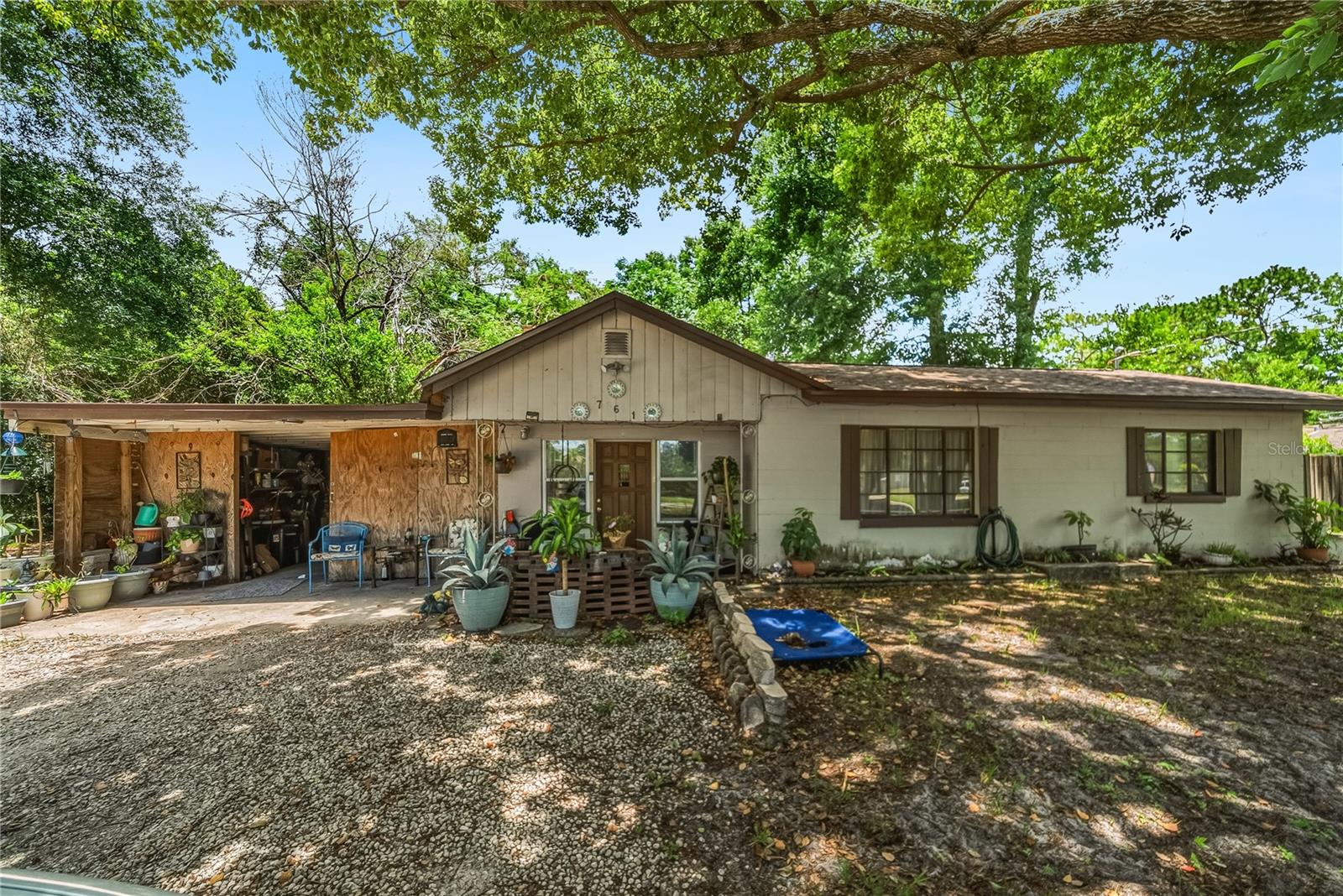 Rare Opportunity on Nearly an Acre*** No HOA!***RMF-13  Zoning District***
Investors this Property can Accommodate Multifamily Residential Development. Or can be a family home but needs some TLC..Fixer Upper!!!
This house offers multiple living spaces and endless possibilities, this property is ideal for multi-generational living, working from home, rental income potential, or simply enjoying extra space and privacy.
The main home features living room, kitchen, dining area, with 3 bedrooms and 2 bathrooms, along with an attached laundry room. The laundry area connects to a private mother-in-law suite with its own separate entrance, complete with a bedroom, living room, kitchenette, and full bathroom, providing an excellent setup for guests, extended family, or additional income potential.
Adding even more versatility, the property includes a Separate Detached Building with a Bonus Room & Bathroom. This space can be used as a home office, studio, workshop, guest space, or flex room to fit your needs.
Major updates include a new roof installed in 2024 and updated gas and electrical systems completed in 2024, giving buyers added peace of mind. With nearly an acre of land, a covered carport, and plenty of room for vehicles, recreational equipment, gardening, or future improvements, this property offers a rare combination of space, flexibility, and value.
Close to shopping, hospitals, dining, and major roadways.