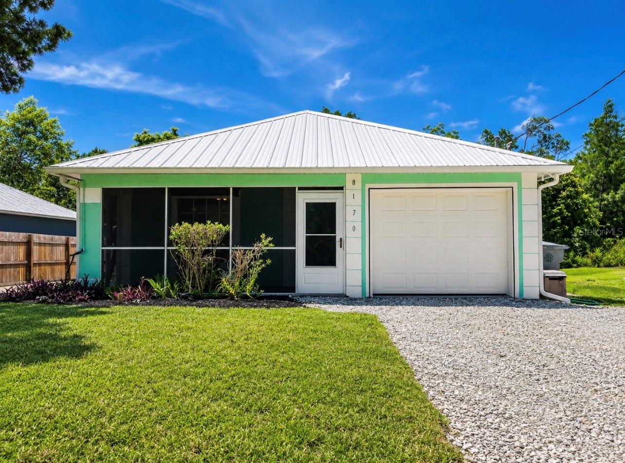 MOVE-IN READY! This 3 bedroom, 2 bath home is located just minutes from the Indian River and less than 3 miles from the Sebastian boat ramp. Bring your boats and trailers with NO HOA and plenty of parking in the long circular driveway. The home has a Florida coastal feel featuring a metal roof, hurricane-impact windows, and block construction. It has an open floor plan with vaulted ceilings, luxury vinyl plank flooring throughout, granite countertops in the kitchen & bathrooms, and black stainless steel appliances. The home was newly constructed in 2019 with a single-car garage, front porch, and exterior deck. Come check out this one today!