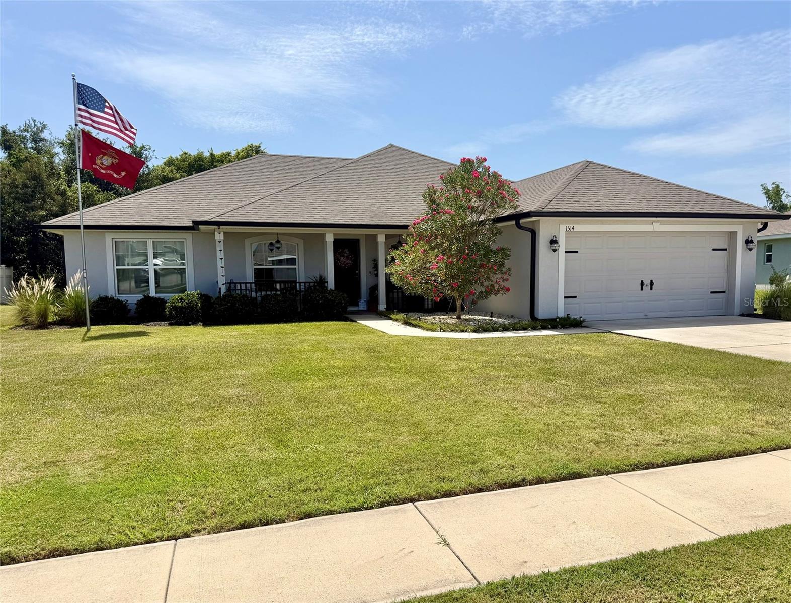 Welcome to this beautiful 1-owner home  at Eagle Crest. Currently the only home for sale in the entire neighborhood. Pride of ownership is apparent and the neighborhood is very well maintained. Wake up in the morning and enjoy your coffee on the covered lanai which overlooks a lush green field of undeveloped acreage behind. This home sits on a premium oversize lot w/ over a quarter of an acre and no rear neighbors. Large luxury primary bathroom and his & hers walk-in closets and large doorless shower w/ 2 heads. Breakfast nook in the home that is 7 x 11 and a formal dining room too. Den or office off of the foyer as you enter the home. Natural gas range for the chef in you. Regular scheduled maintenance has been done on this home with the A/C serviced every 6 months & the garage door opener every year, and it possesses an on-demand natural gas hot water heater. Currently it is the only property up for sale in this desired community. Make an appointment to see this immaculate home and make it yours!