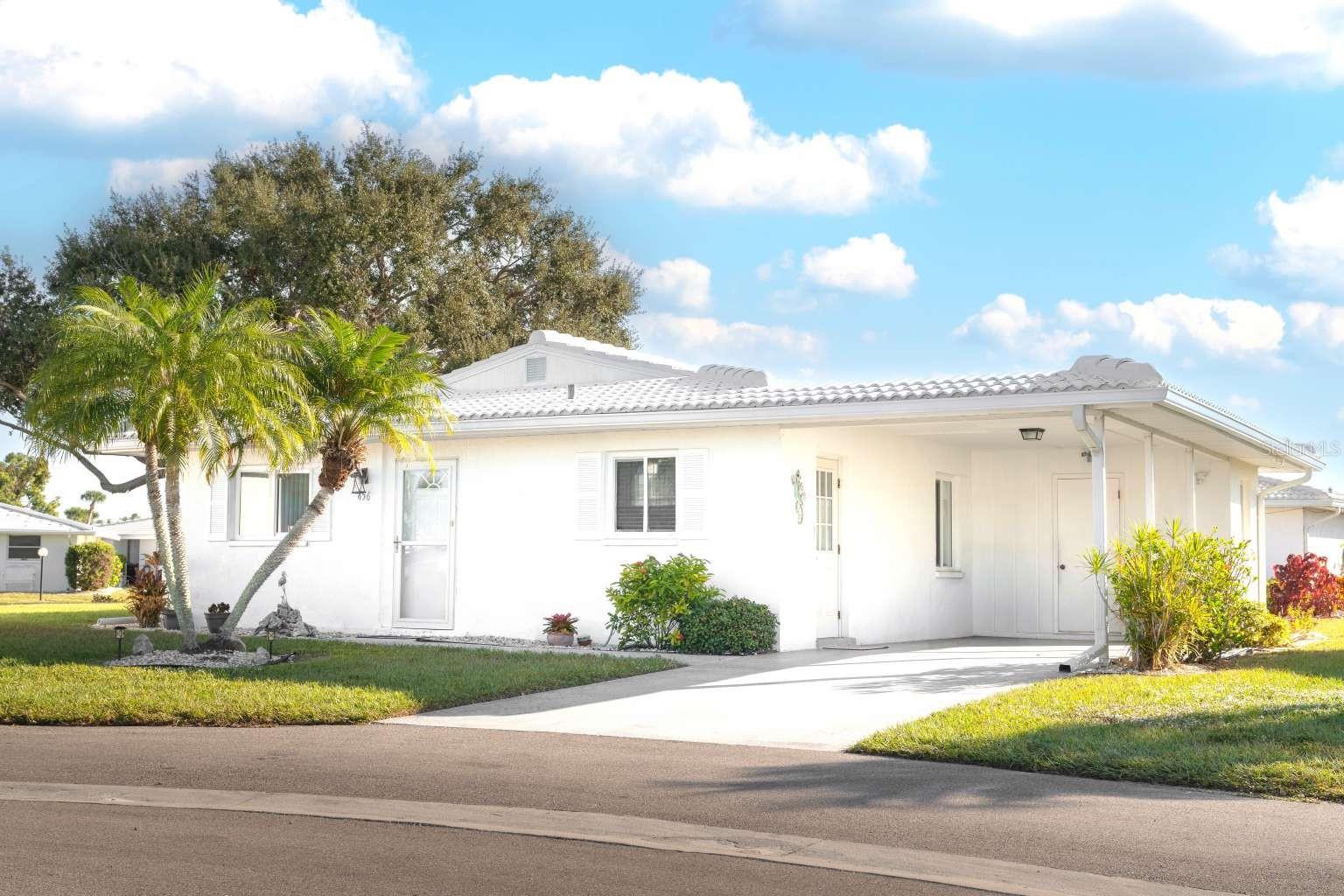 Move-in Ready
Desirable Circlewood neighborhood, here is your No Age Restricted and pet friendly, maintenance-free, stand-a-lone, Villa/Condo. This cute villa has a split bedroom plan, a living room/dining room combo, a walk in closet in the master and guest bedroom. This could be a perfect villa for full time residents, seasonal residents, or an investor. Also includes a laundry room in the storage room off the carport.

Recently updated home that is minutes to the Beaches, Downtown Venice, Englewood, Wellen Park and the Atlanta Braves Training Facility! You truly are livin' the Beach Life~

2 Bdrm/2 Bath, with a brand new roof (2025), Kitchen updated with new cabinets and granite 2021, Hot water heater 2021, New electric panel, new AC Ductwork 2021. Luxury Vinyl flooring through out the home, so sandy toes are no problem!

11x21' covered carport with a 7x11 utility room.