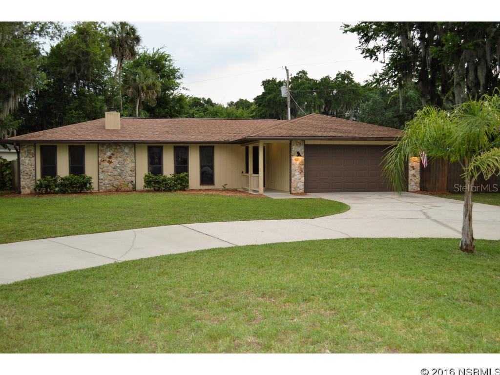 Its hot in the summer time! What better time for a pool home than now? Superior corner lot location w/ nice big yard centrally located in Florida Shores You'll love this home from the minute you walk through the door. The perfect family home with open floor plan, split bedroom plan for privacy. Newly updated baths, stainless appliances, new paint, new flooring, new hot water heater, updated cool deck and beautiful screened pool area.  What makes this home extra special is the huge heated and cooled Florida room off the kitchen/dining area that opens to the blue waters pool. In addition there are 2 large covered outdoor patio areas for entertaining family and friends. Even the garage is beautiful w/ its new floor paint. Privacy fenced with room for parking a smaller boat or RV, too. This home is move in ready. Sold AS IS, inspections welcomed. ;Water: City