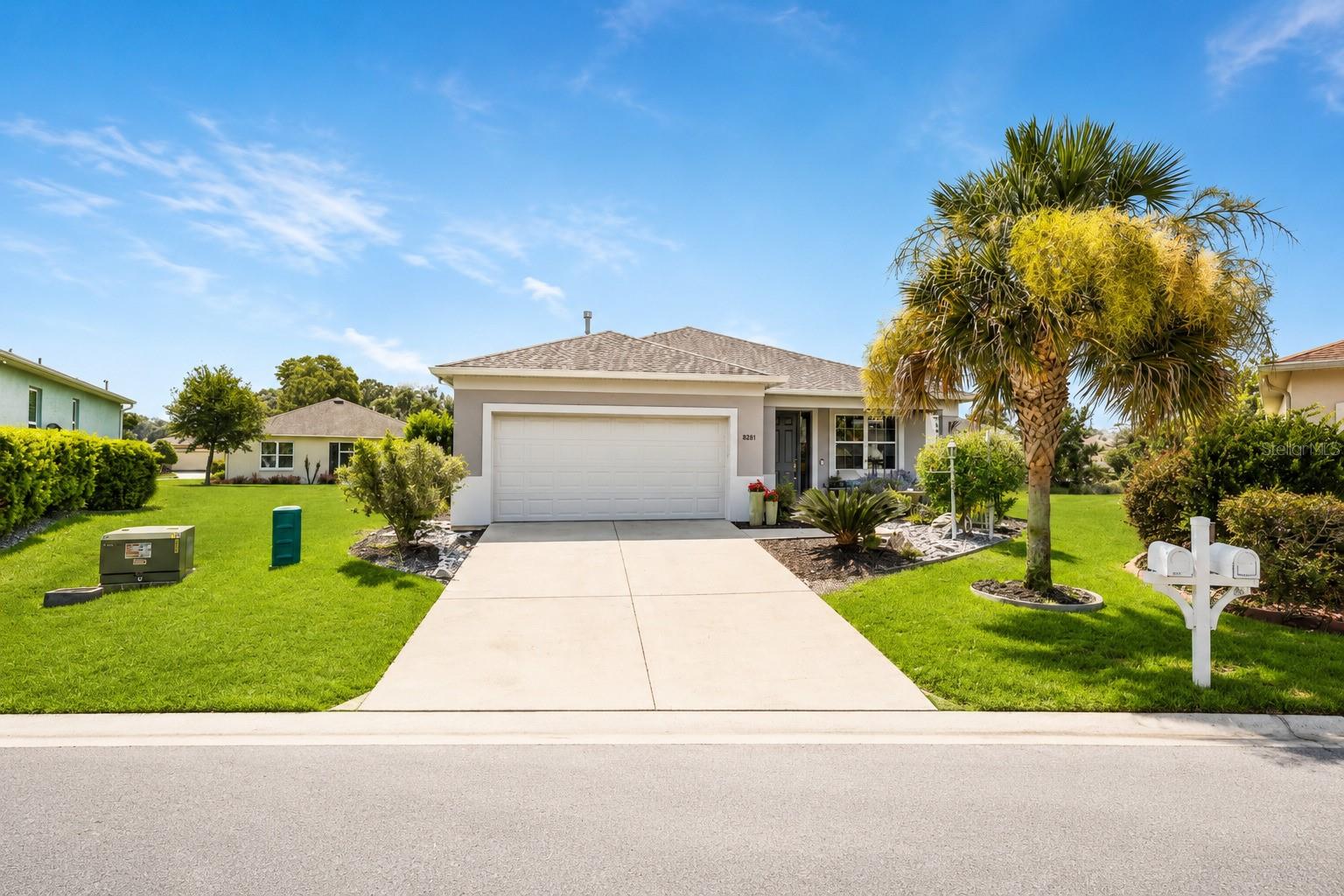 Welcome home to this immaculately maintained 2017-built residence offering 3 bedrooms, 2 bathrooms, 1,874 square feet of thoughtfully designed living space, and a two-car garage in the highly sought-after Indigo neighborhood within On Top of the World, Ocala’s premier 55+ resort-style community. From the moment you arrive, you’ll be welcomed by a beautifully landscaped front garden that creates exceptional curb appeal. Inside, the open-concept floor plan is filled with modern finishes and designed for both comfortable everyday living and effortless entertaining. At the heart of the home is a chef-inspired kitchen featuring stainless steel appliances, granite countertops, and an extraordinary 18-foot island—an incredible gathering space for entertaining, meal preparation, and casual dining. Wood-look tile flooring flows seamlessly throughout the home, adding both style and durability. The spacious primary suite serves as a private retreat, complete with a generous walk-in closet and a beautifully appointed en suite bathroom featuring a double vanity and a glass-enclosed walk-in shower. Two additional bedrooms and a generously sized guest bathroom provide flexibility for guests, hobbies, or a home office. One of the home’s most inviting features is the expansive screened Florida room, offering the perfect extension of your living space. Open the sliding glass doors and enjoy the fresh Florida breeze while relaxing in comfort, protected from insects year-round. Whether you’re sipping your morning coffee or hosting family and friends, this space is ideal for embracing Florida’s indoor-outdoor lifestyle. Beautifully maintained and truly move-in ready, this exceptional home is located within the highly desirable On Top of the World community, where residents enjoy an active, resort-inspired lifestyle with access to two community pools, fitness facilities, walking trails, golf, clubs, activities, and countless social events. It’s more than a home—it’s a lifestyle. Schedule your private showing today and experience everything this exceptional home and community have to offer. Please note: One or more photos have been virtually staged or enhanced.